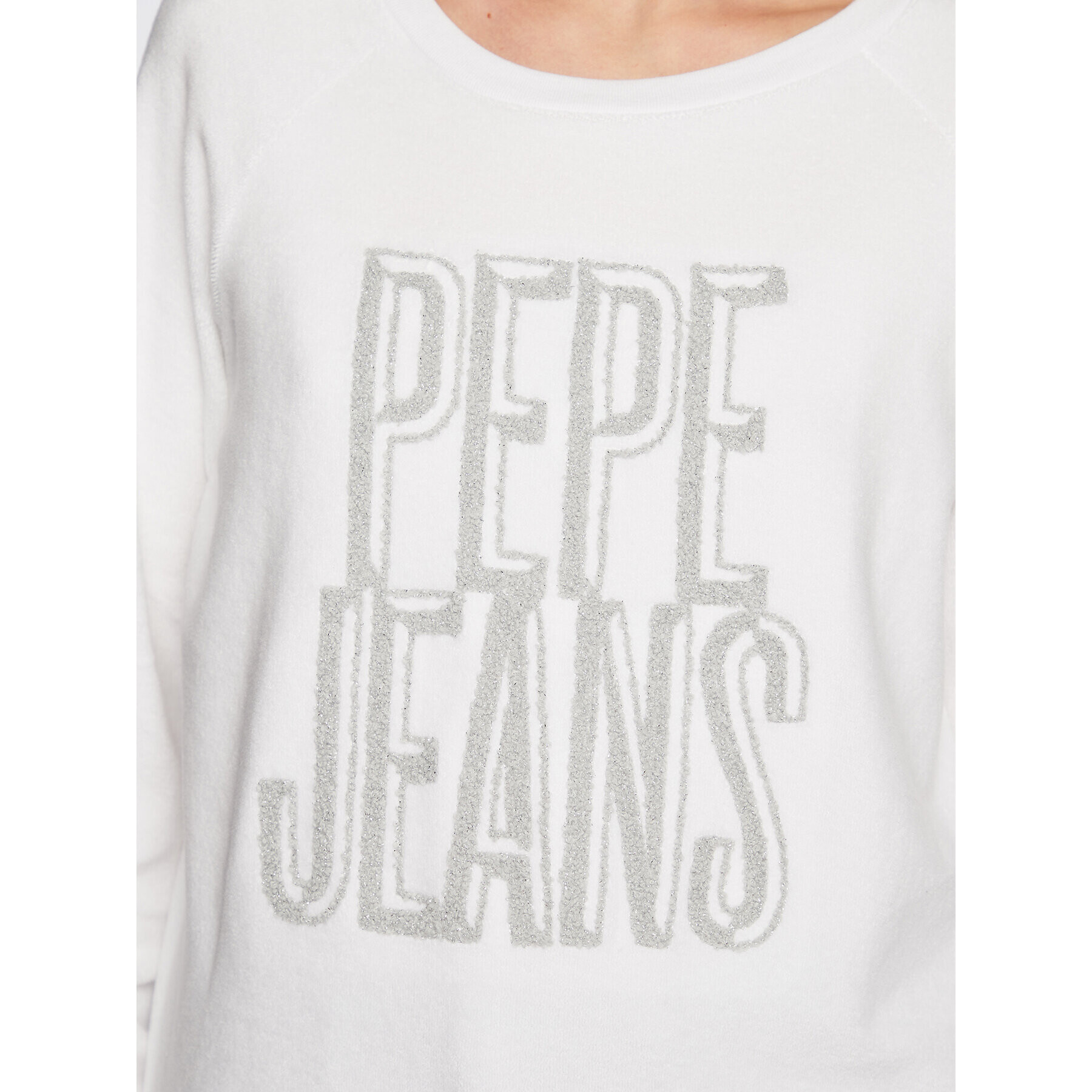 Pepe Jeans Суитшърт PL581260 Бял Regular Fit - Pepit.bg