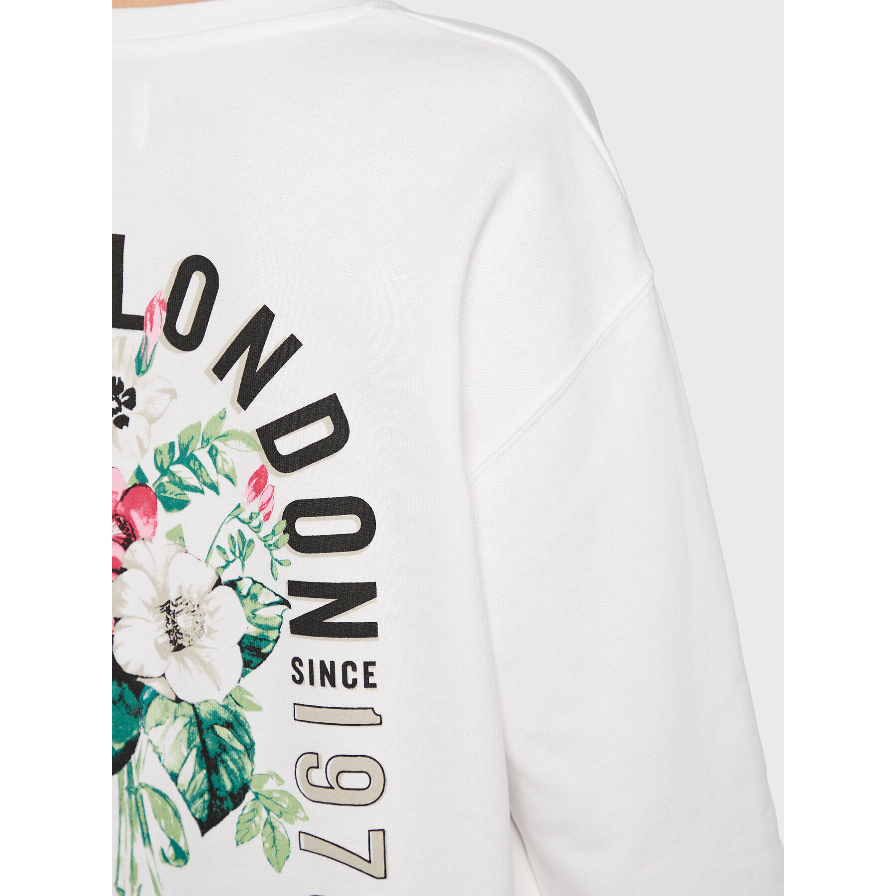 Pepe Jeans Суитшърт Pop PL581240 Бял Relaxed Fit - Pepit.bg