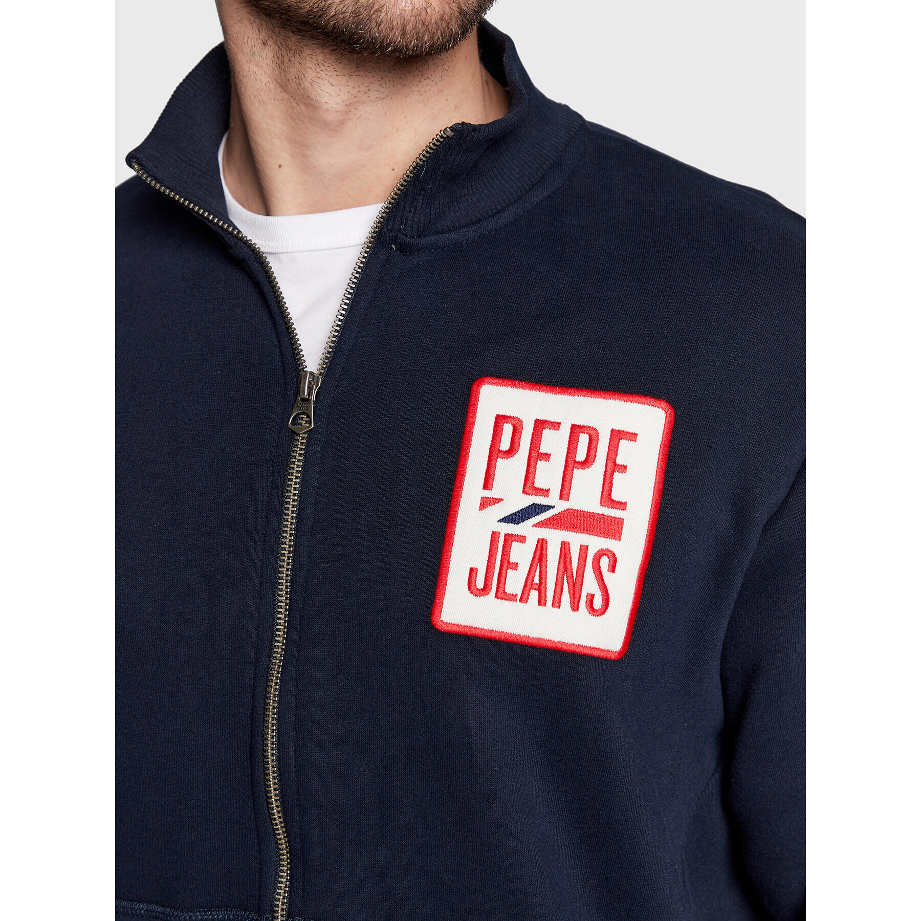 Pepe Jeans Суитшърт Prescott PM582280 Тъмносин Regular Fit - Pepit.bg