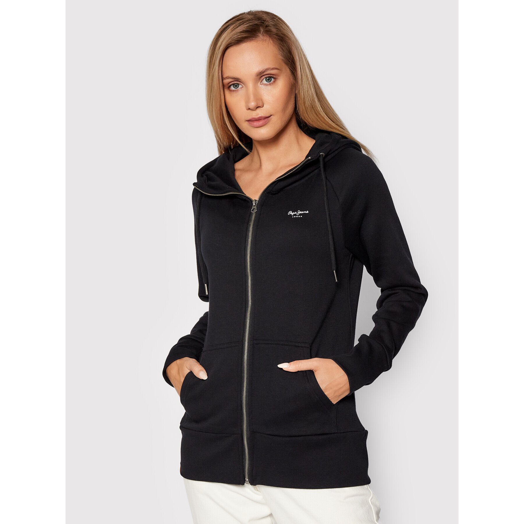 Pepe Jeans Суитшърт Rafaela PL581136 Черен Regular Fit - Pepit.bg