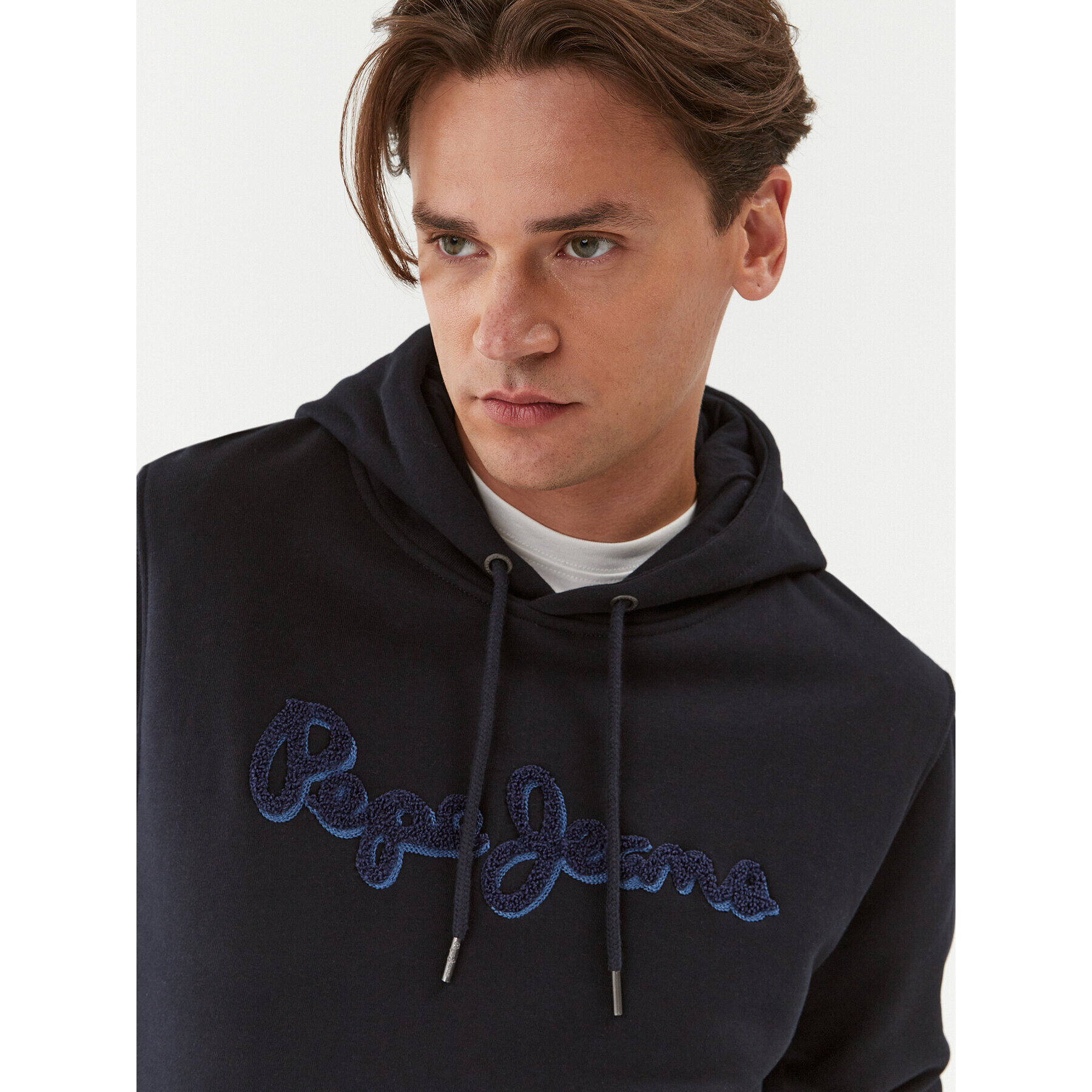 Pepe Jeans Суитшърт Ryan Hoodie PM582328 Тъмносин Regular Fit - Pepit.bg