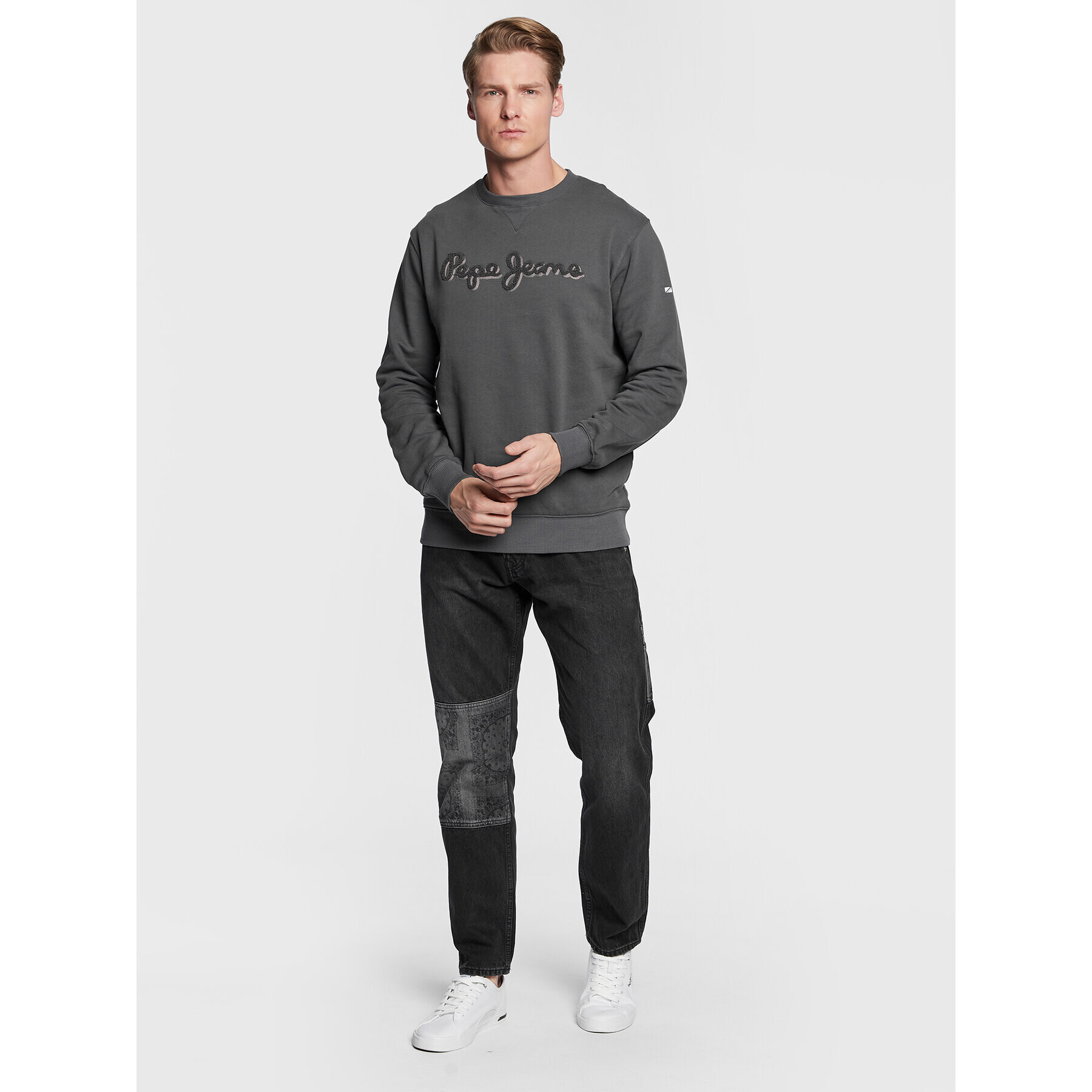 Pepe Jeans Суитшърт Ryan PM582327 Сив Regular Fit - Pepit.bg