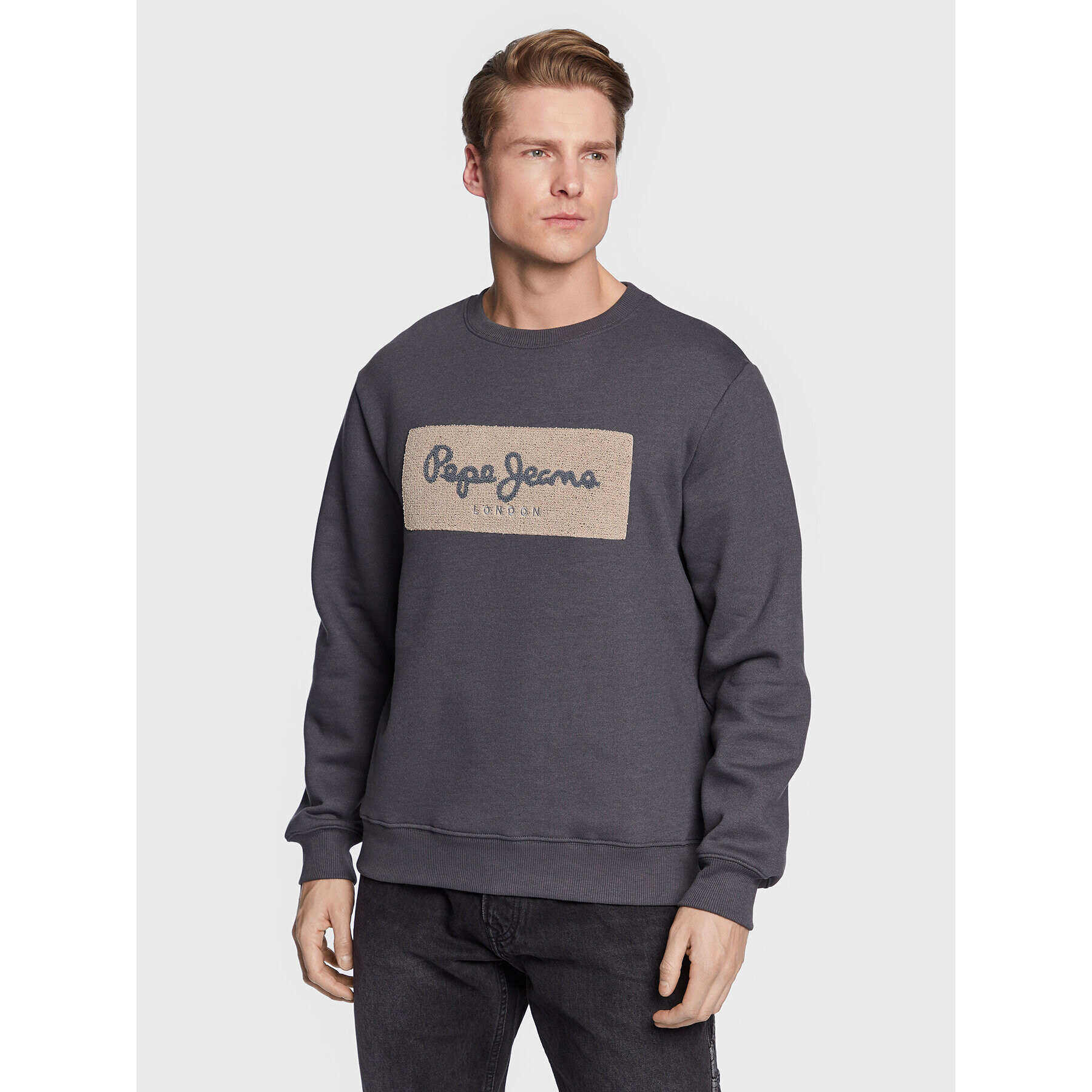 Pepe Jeans Суитшърт Sean PM582316 Сив Regular Fit - Pepit.bg