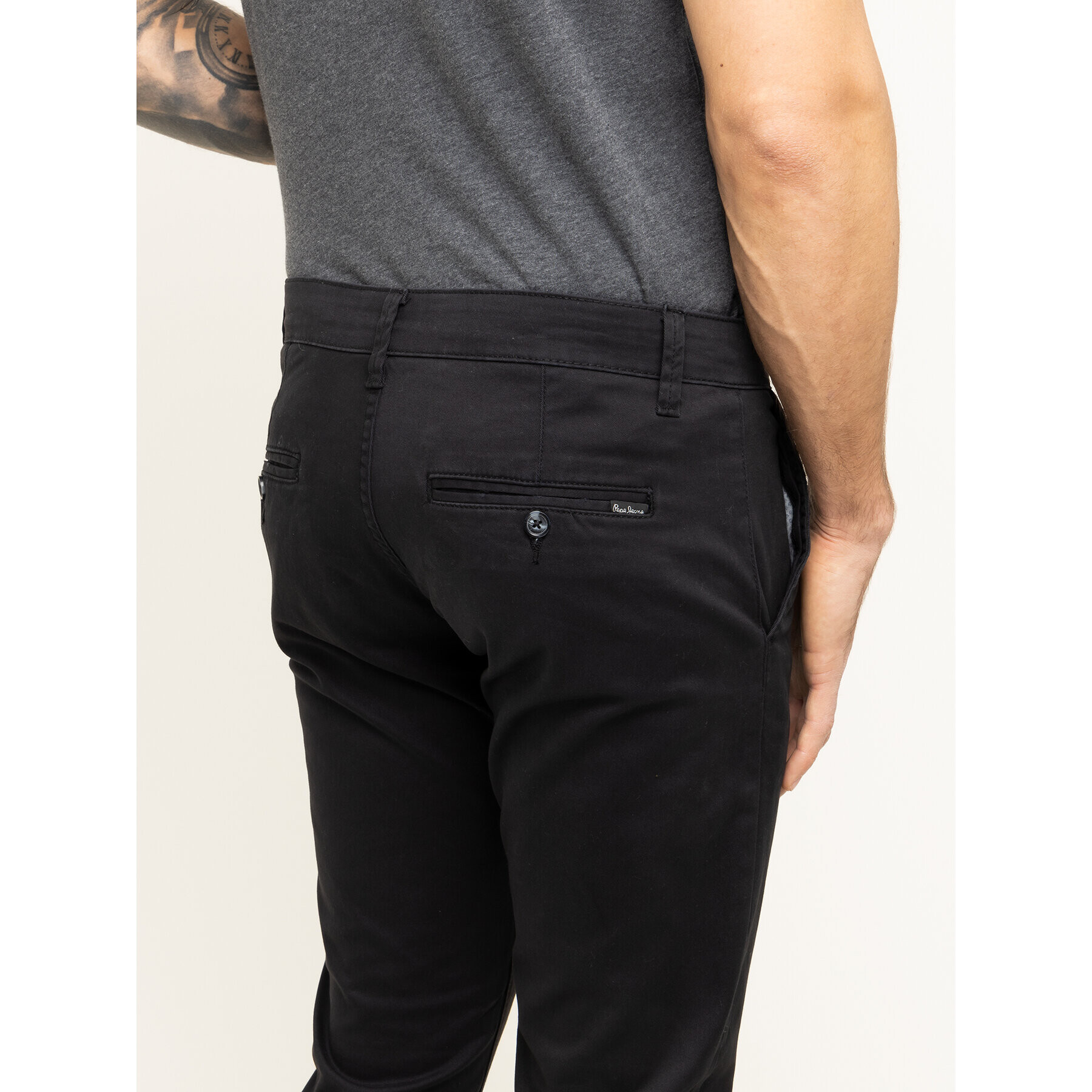 Pepe Jeans Текстилни панталони Charly PM210992 Черен Slim Fit - Pepit.bg