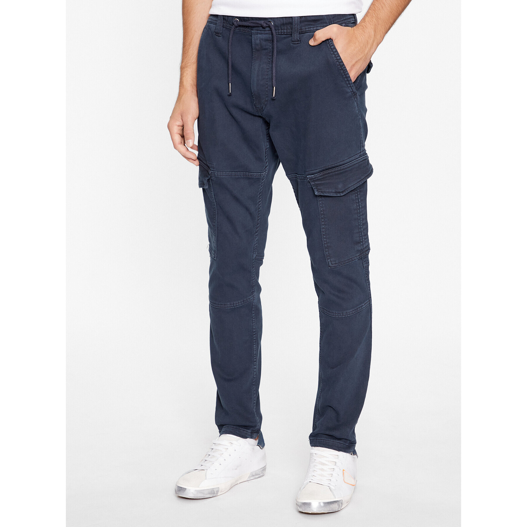 Pepe Jeans Текстилни панталони Jared PM211604YG7 Тъмносин Regular Fit - Pepit.bg