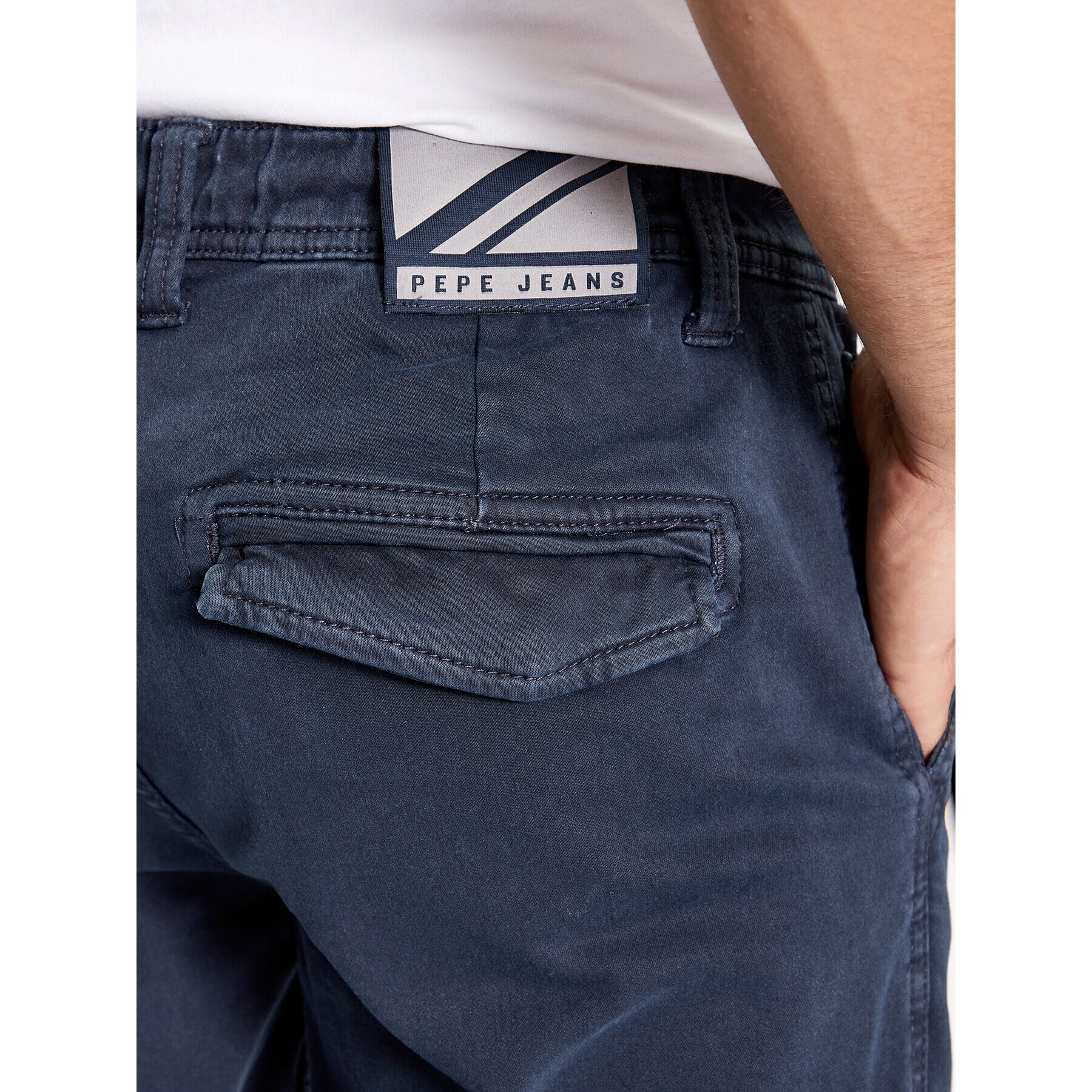 Pepe Jeans Текстилни панталони Jared PM211604YG7 Тъмносин Regular Fit - Pepit.bg
