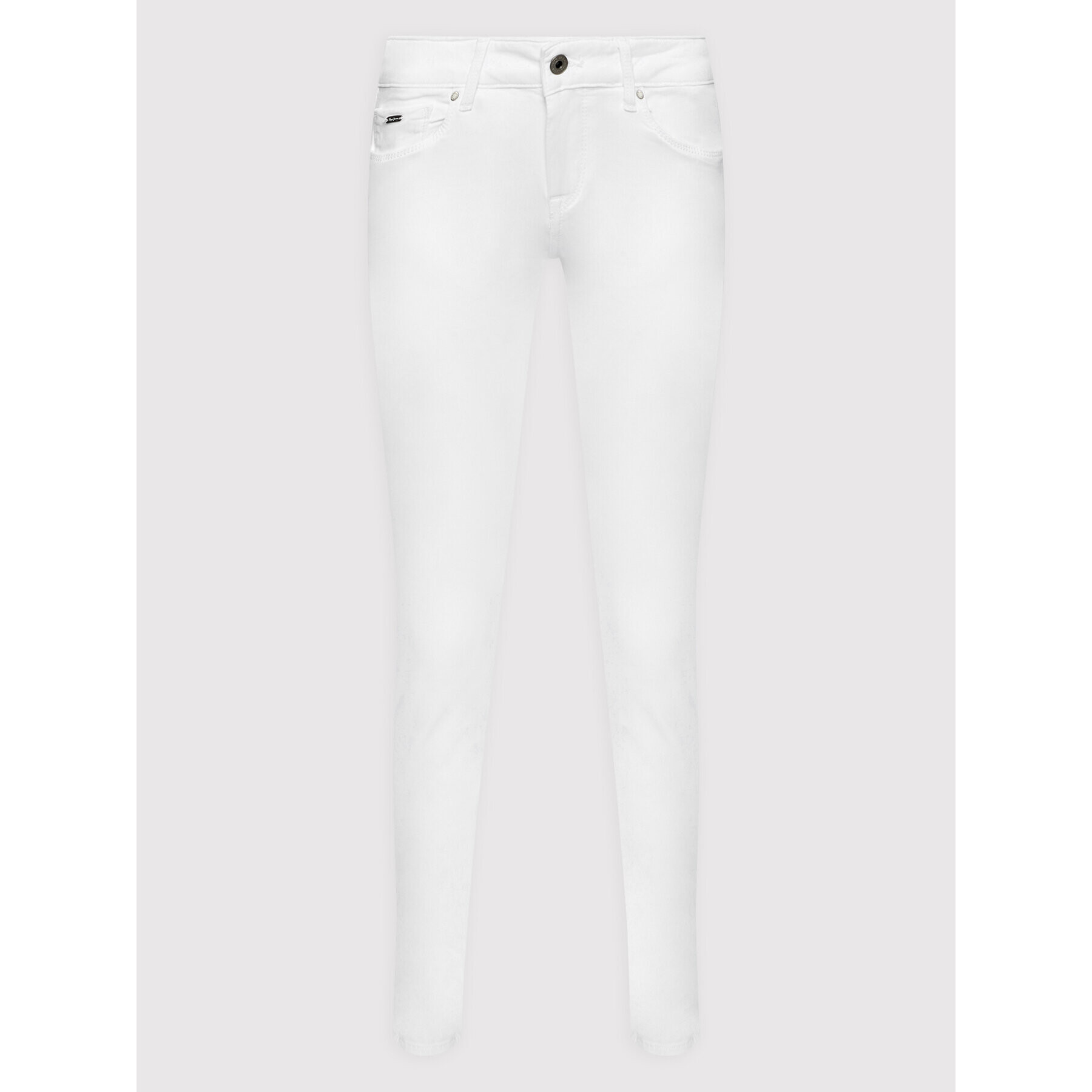 Pepe Jeans Текстилни панталони Soho PL211539U91 Бял Skinny Fit - Pepit.bg