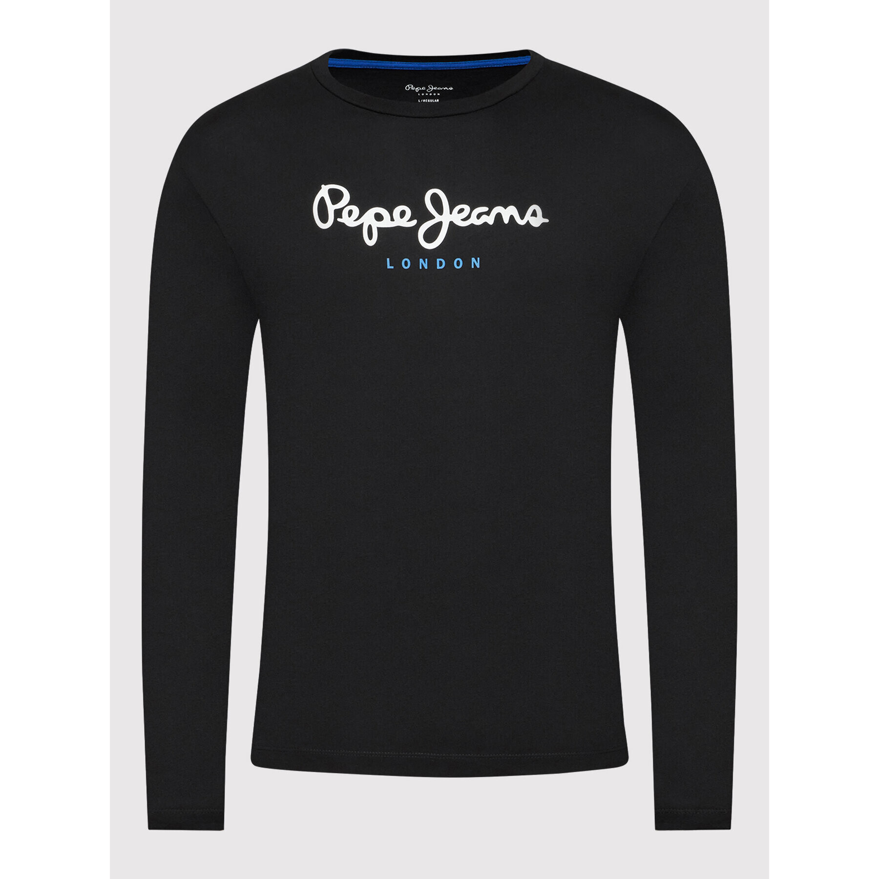 Pepe Jeans Тениска с дълъг ръкав Eggo PM508209 Черен Regular Fit - Pepit.bg