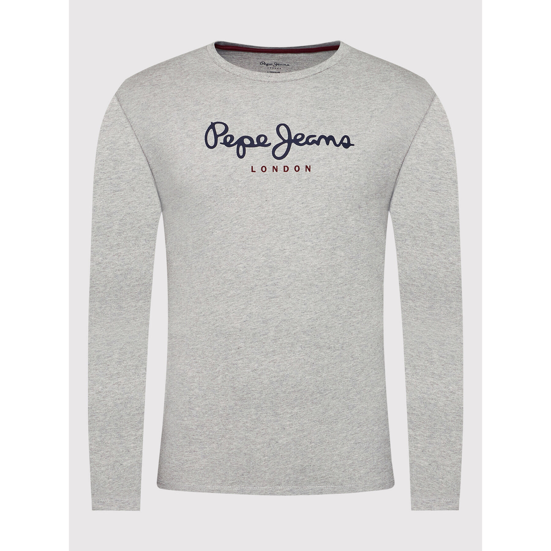 Pepe Jeans Тениска с дълъг ръкав Eggo PM508209 Сив Regular Fit - Pepit.bg