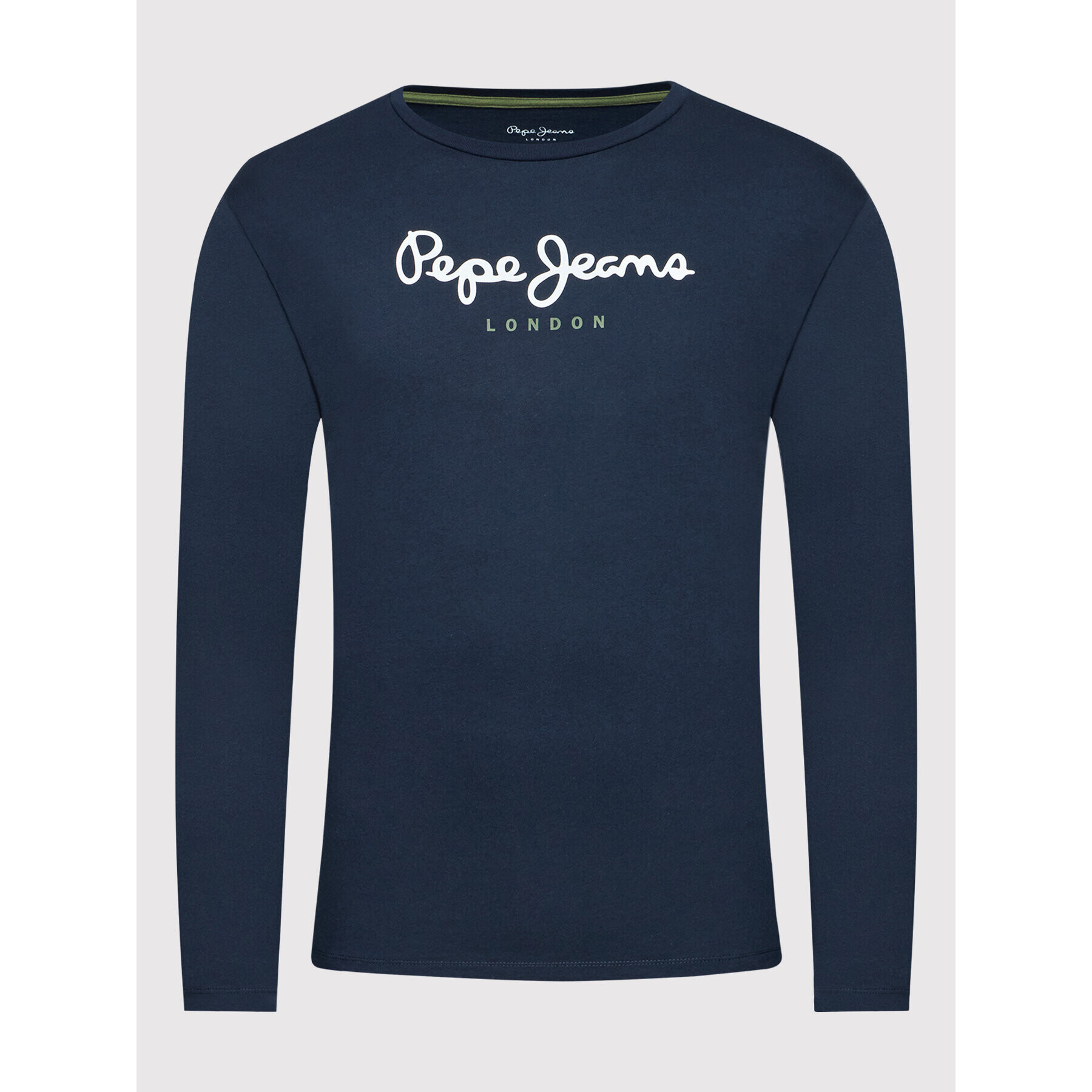 Pepe Jeans Тениска с дълъг ръкав Eggo PM508209 Тъмносин Regular Fit - Pepit.bg