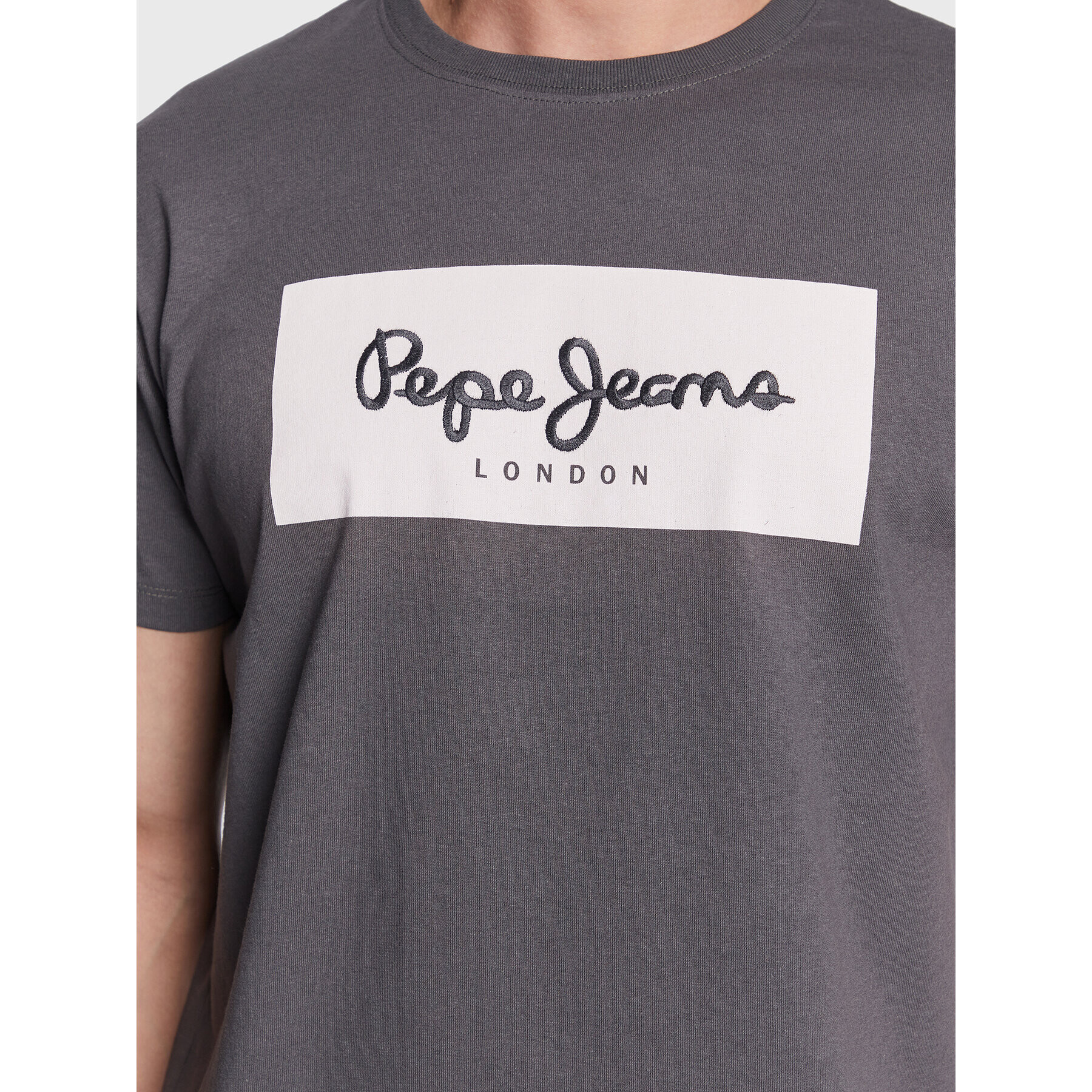 Pepe Jeans Тишърт Aaron PM508639 Сив Regular Fit - Pepit.bg