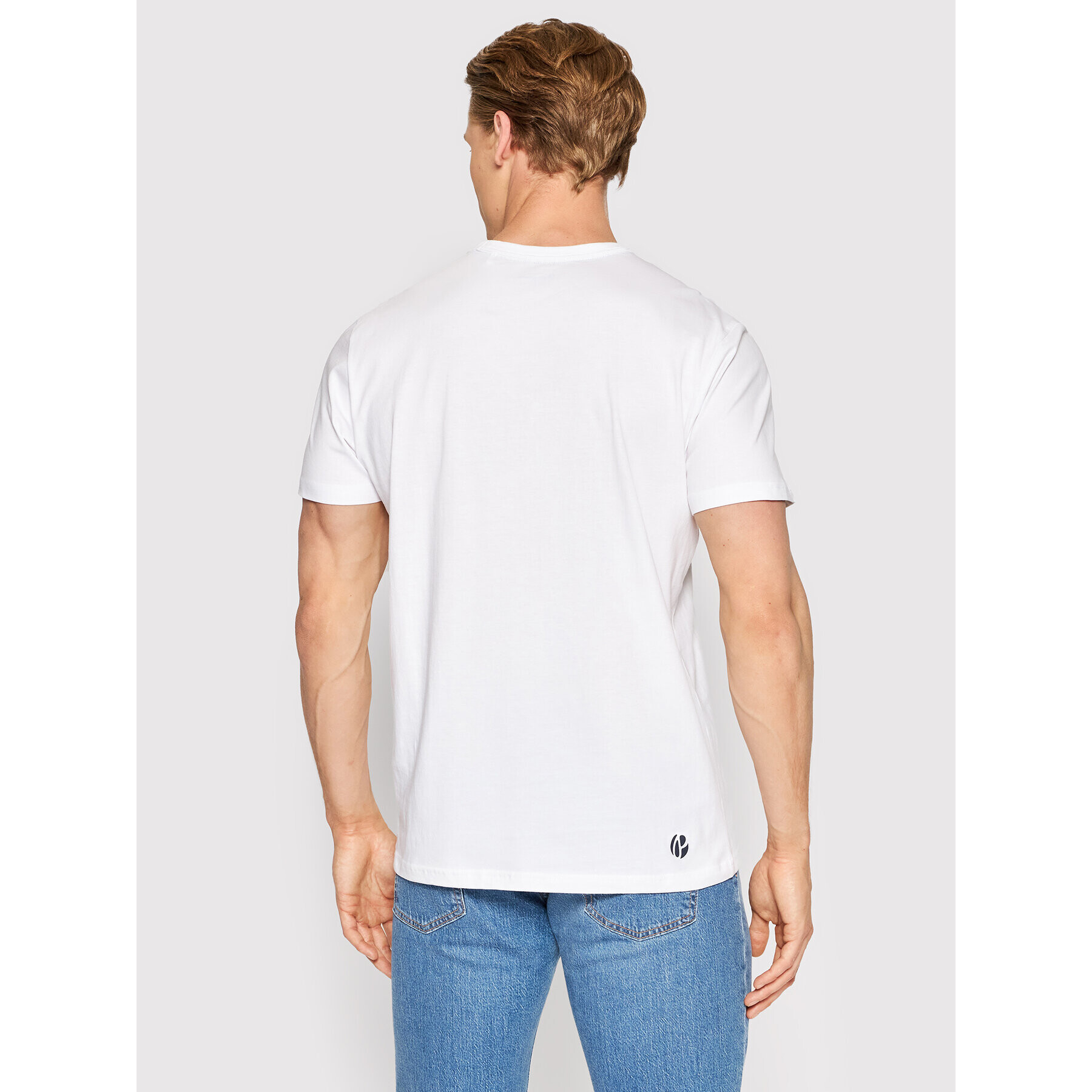 Pepe Jeans Тишърт Abrel PM508216 Бял Regular Fit - Pepit.bg