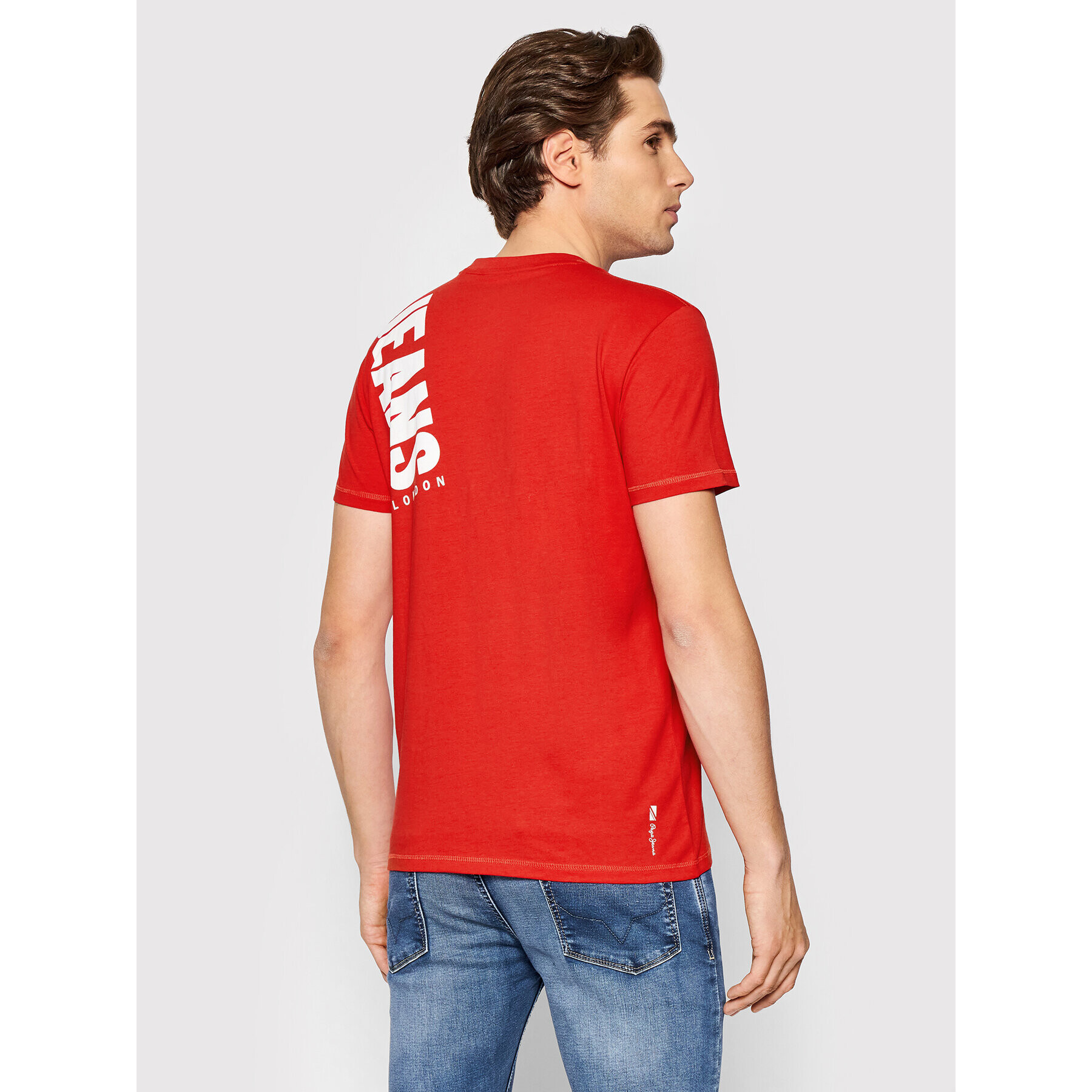 Pepe Jeans Тишърт Aerol PM508229 Червен Slim Fit - Pepit.bg