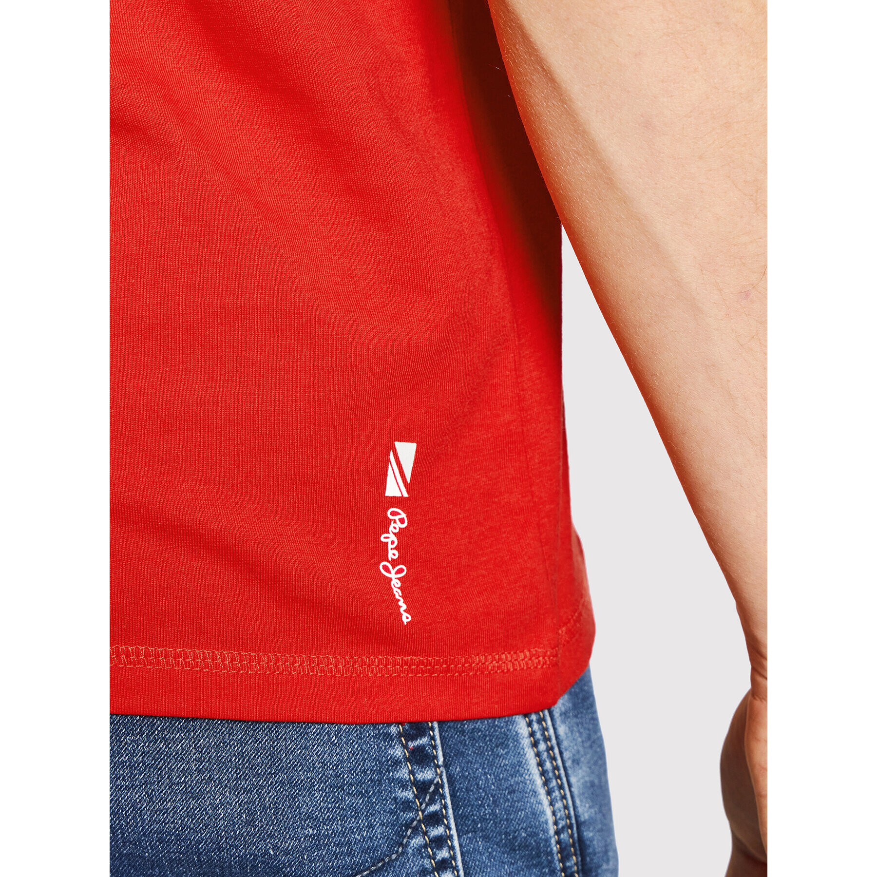Pepe Jeans Тишърт Aerol PM508229 Червен Slim Fit - Pepit.bg