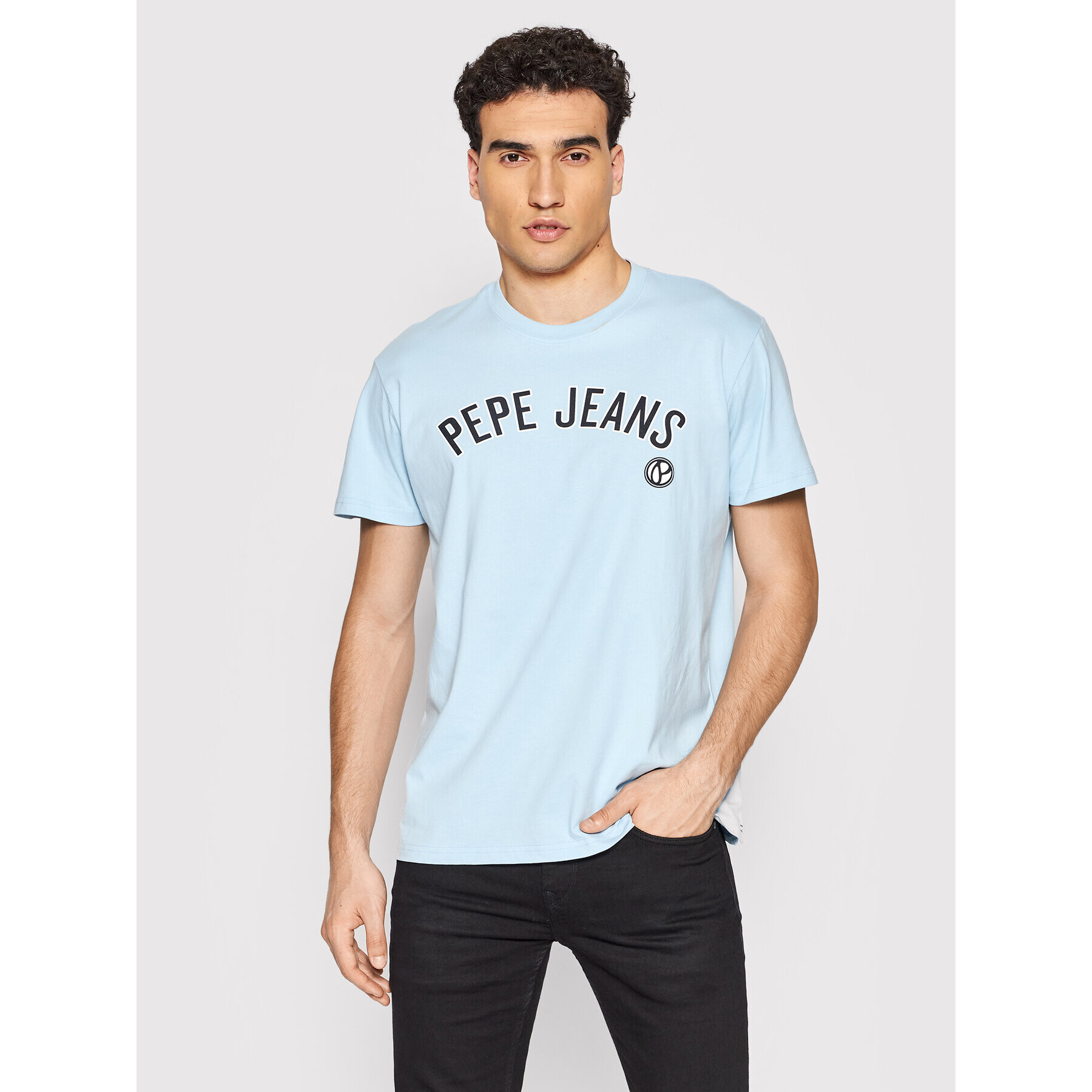 Pepe Jeans Тишърт Alessio PM508256 Син Regular Fit - Pepit.bg