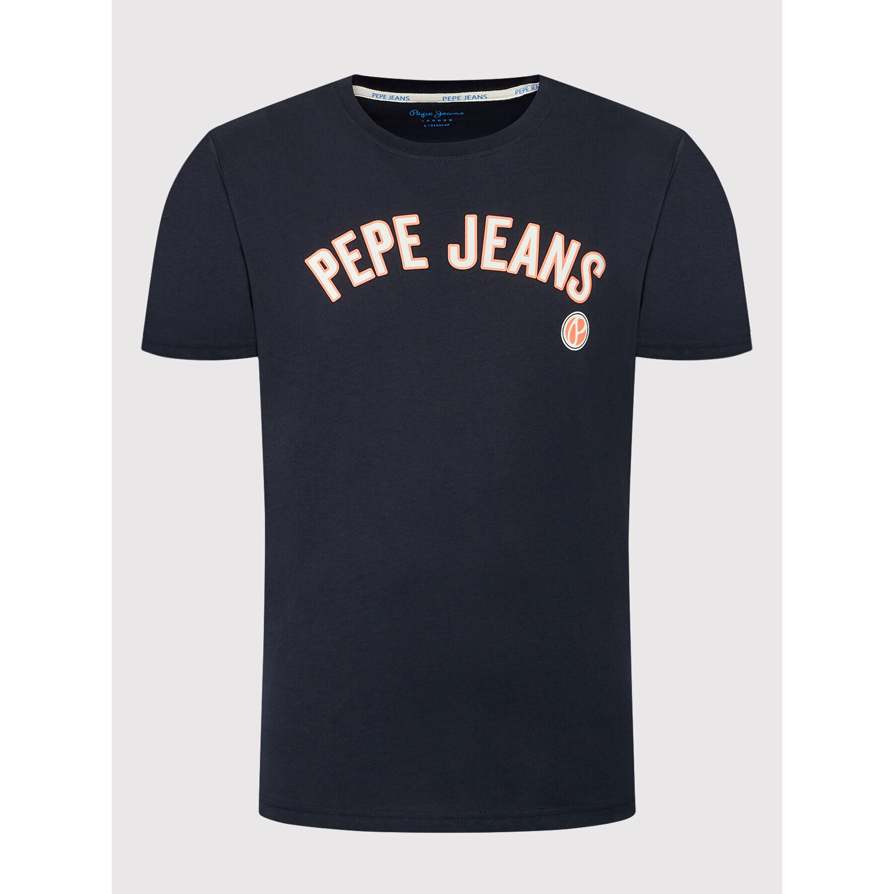 Pepe Jeans Тишърт Alessio PM508256 Тъмносин Regular Fit - Pepit.bg