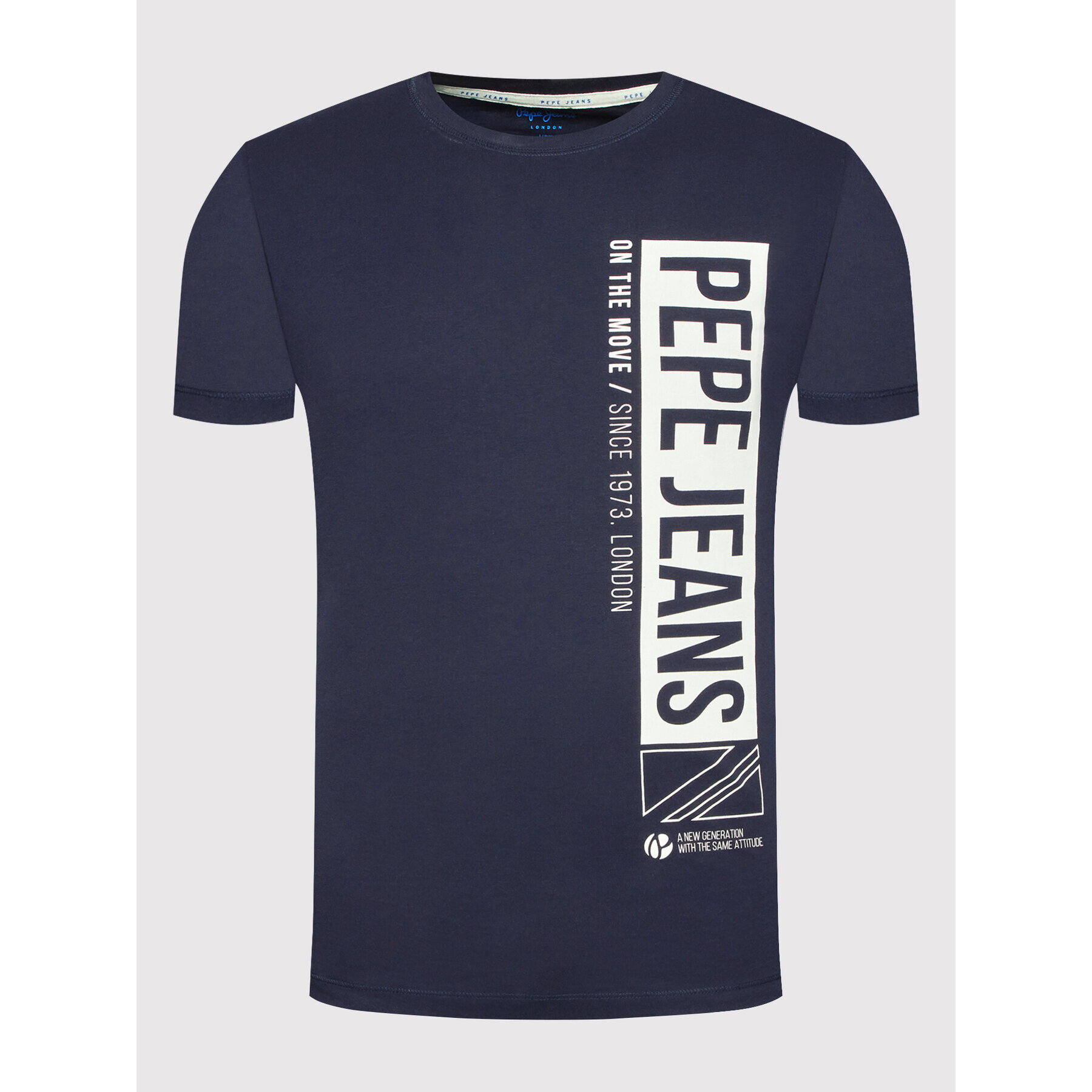 Pepe Jeans Тишърт Alfie D PM508259 Тъмносин Slim Fit - Pepit.bg