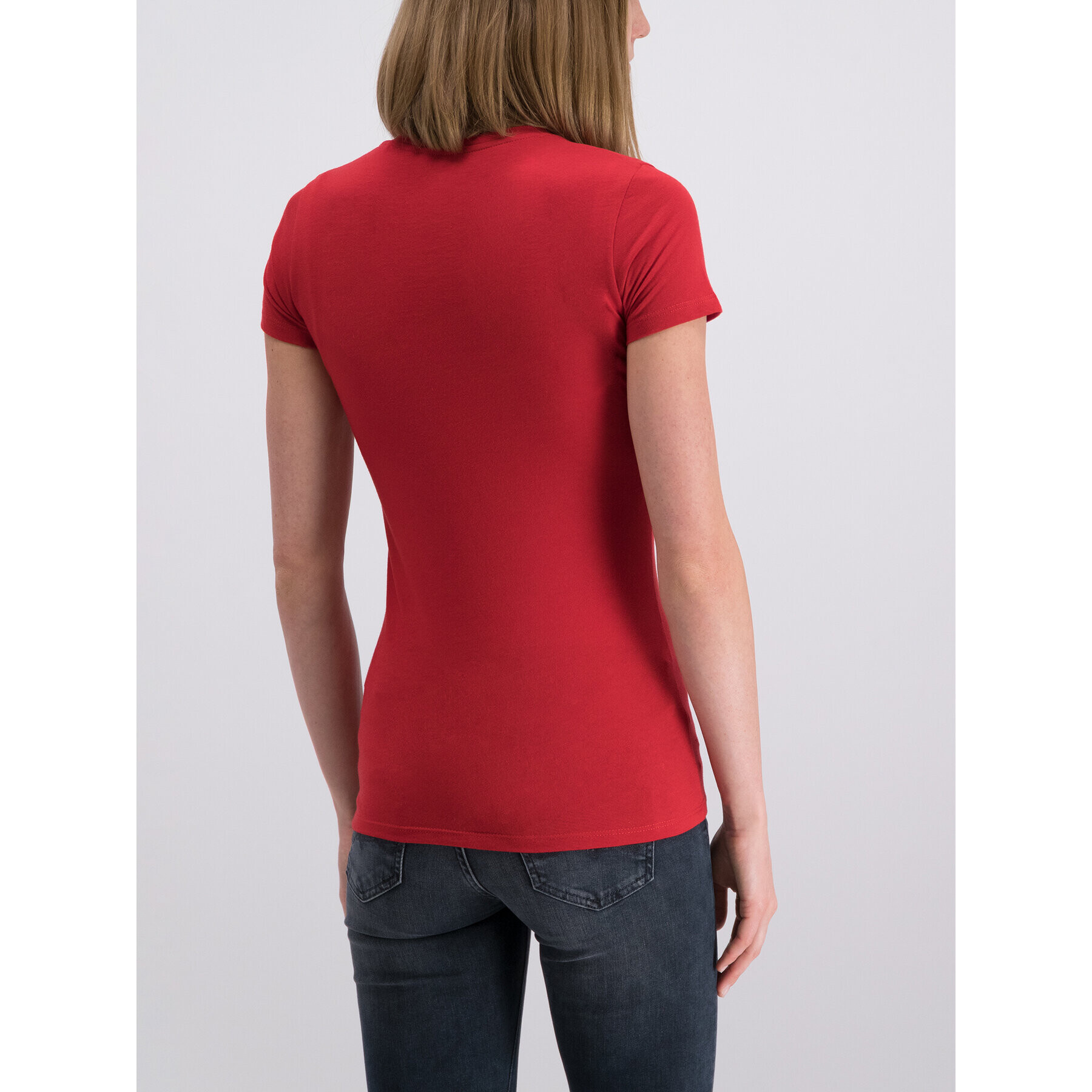 Pepe Jeans Тишърт Andrea PL504165 Червен Longline Fit - Pepit.bg