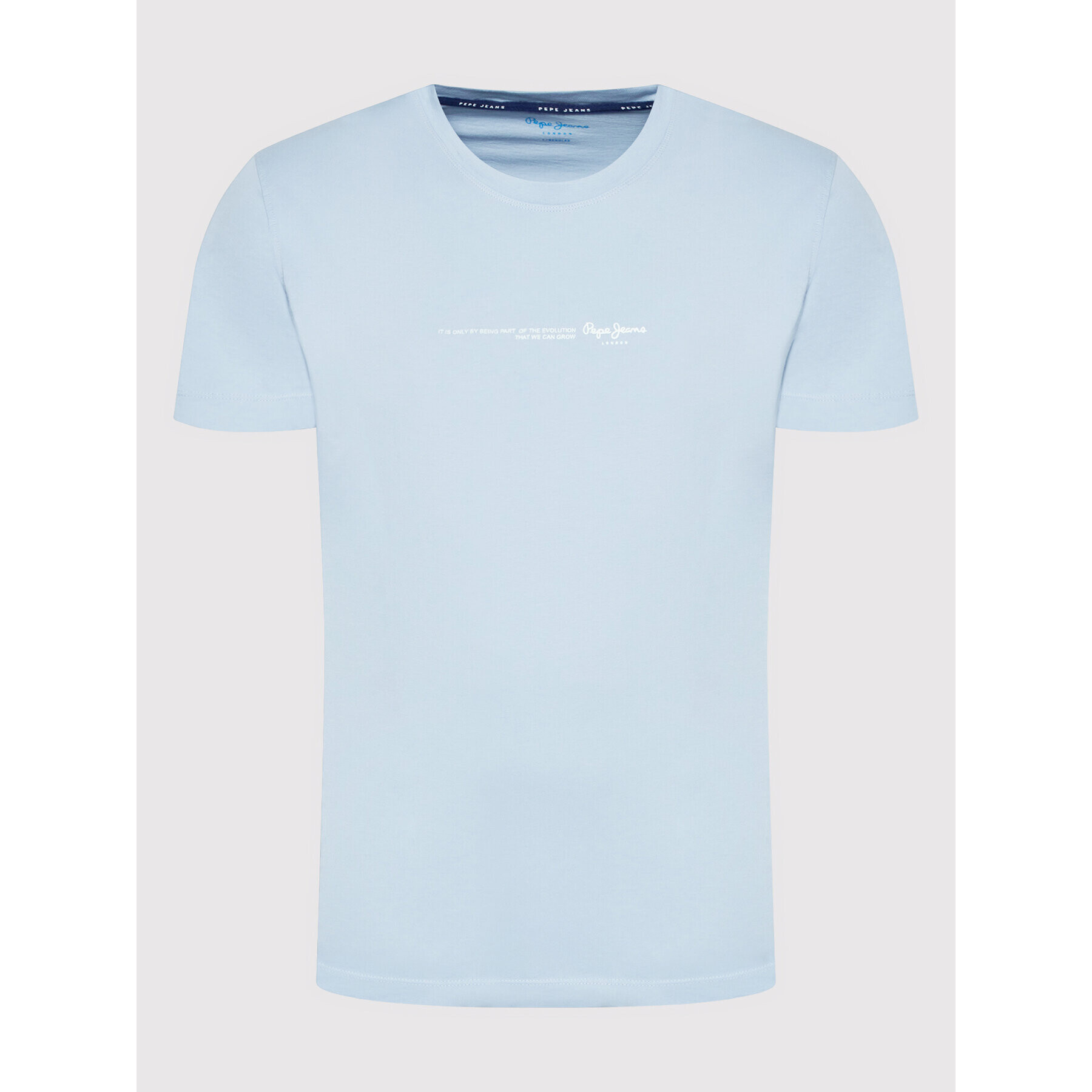Pepe Jeans Тишърт Andreas PM508268 Син Regular Fit - Pepit.bg
