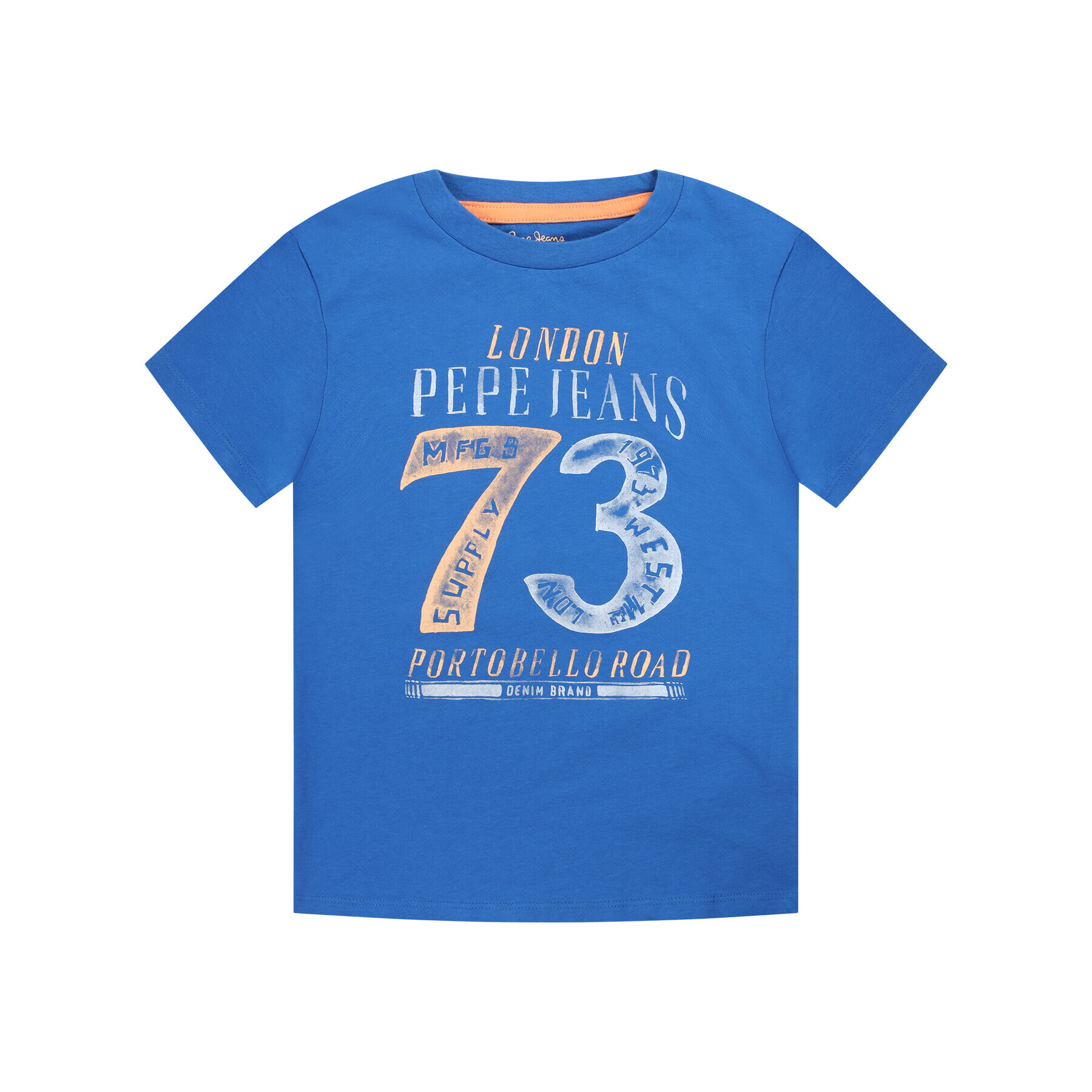 Pepe Jeans Тишърт Andy PB502823 Син Regular Fit - Pepit.bg