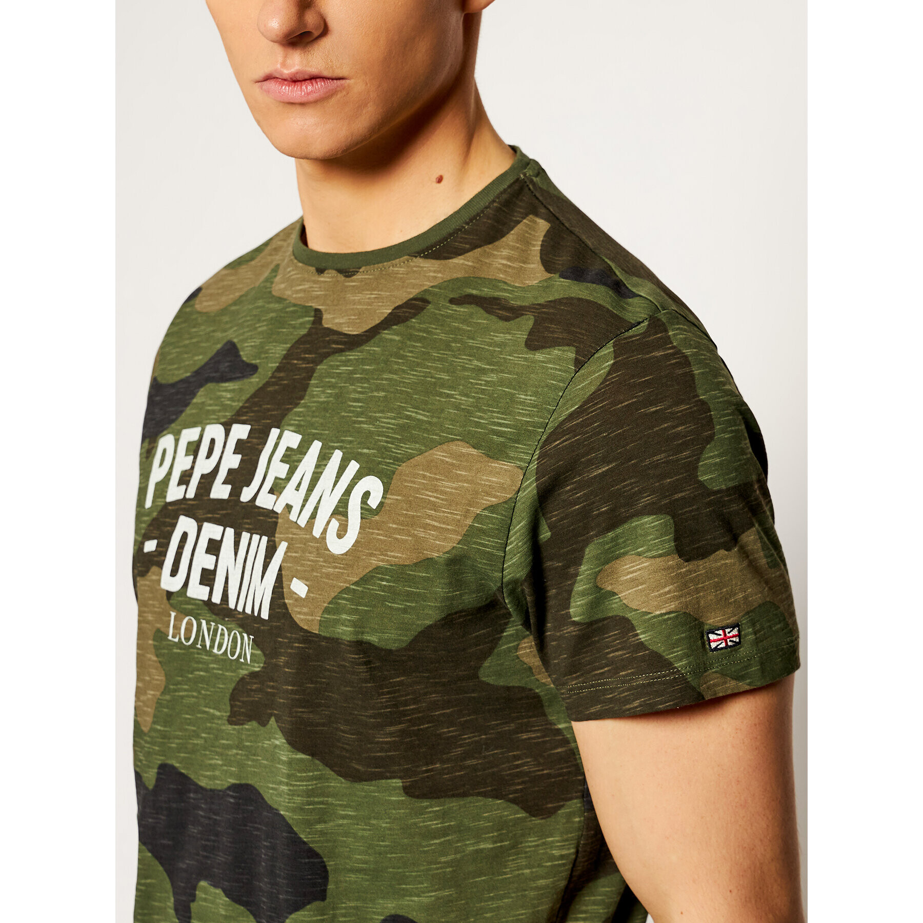 Pepe Jeans Тишърт Andy PM507544 Зелен Regular Fit - Pepit.bg