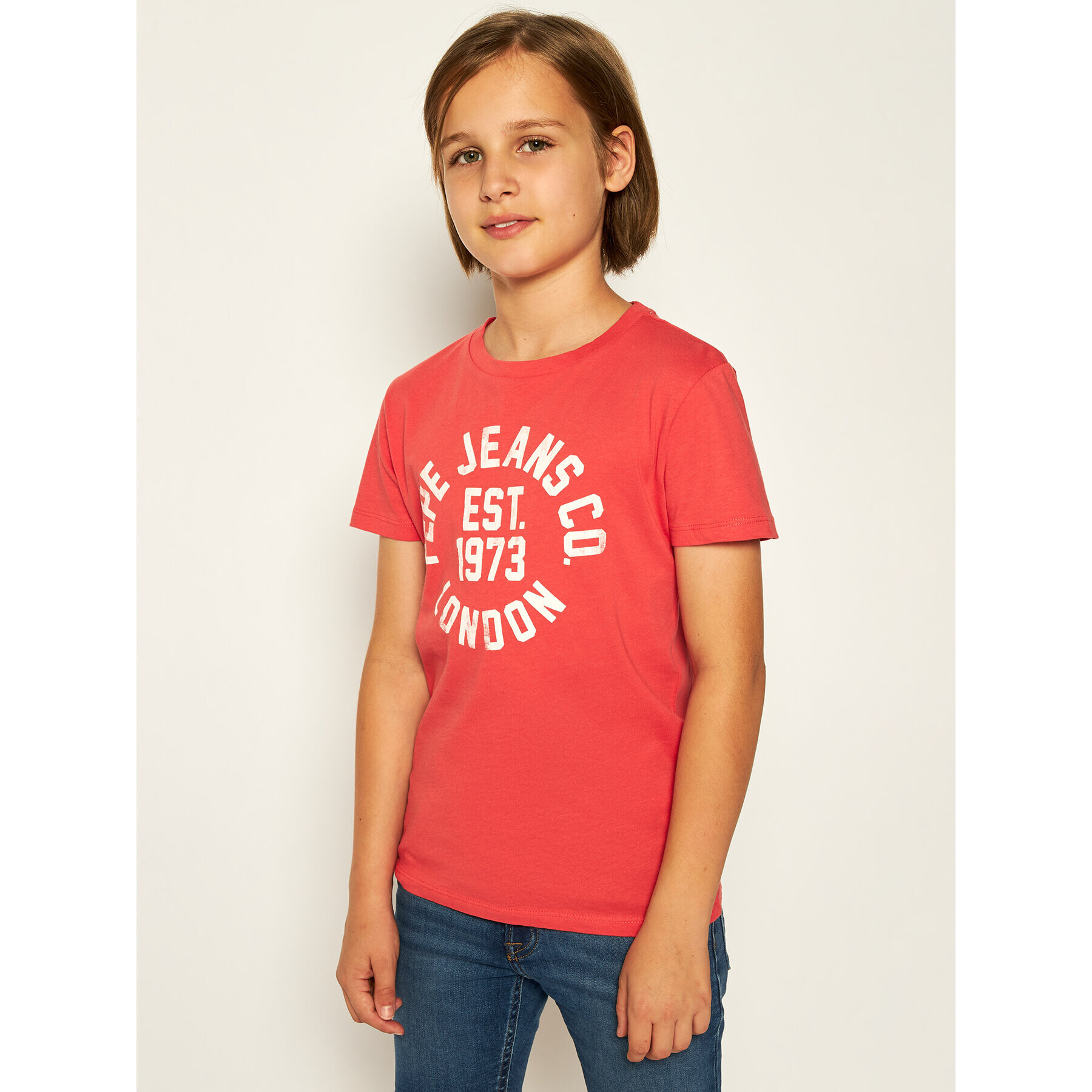 Pepe Jeans Тишърт Anthony PB502824 Червен Regular Fit - Pepit.bg