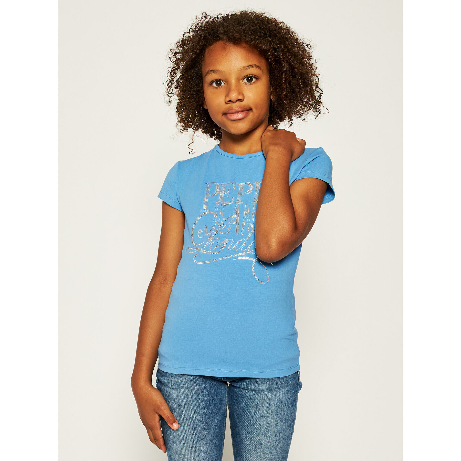 Pepe Jeans Тишърт Aquaria PG502431 Син Regular Fit - Pepit.bg