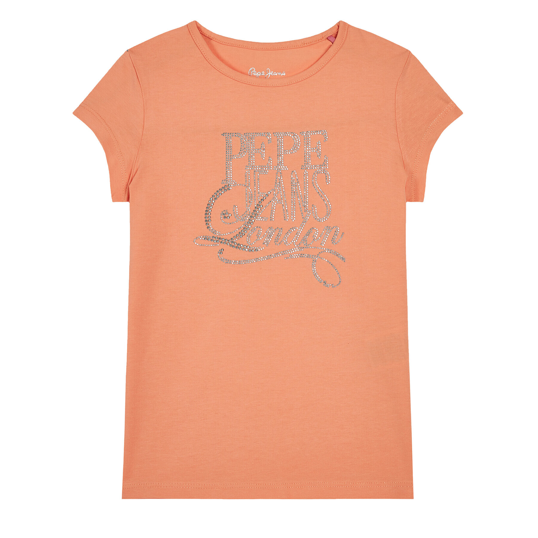 Pepe Jeans Тишърт Aquaria PG502478 Оранжев Regular Fit - Pepit.bg