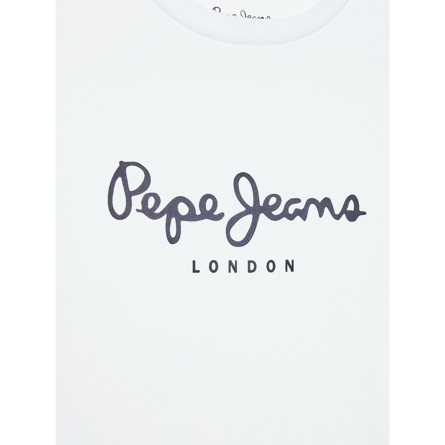 Pepe Jeans Тишърт Art N PB503491 Бял Regular Fit - Pepit.bg