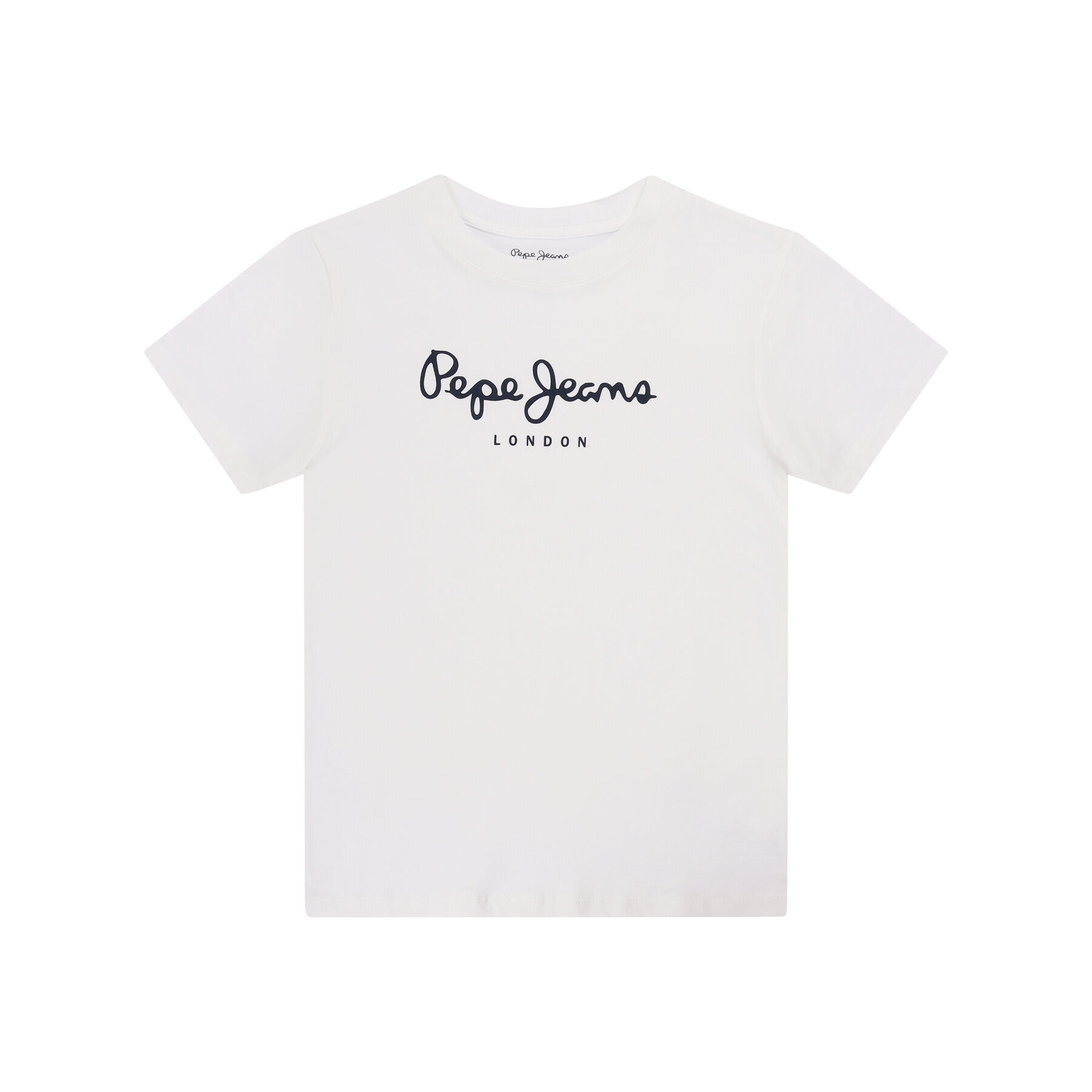 Pepe Jeans Тишърт Art PB501228 Бял Regular Fit - Pepit.bg
