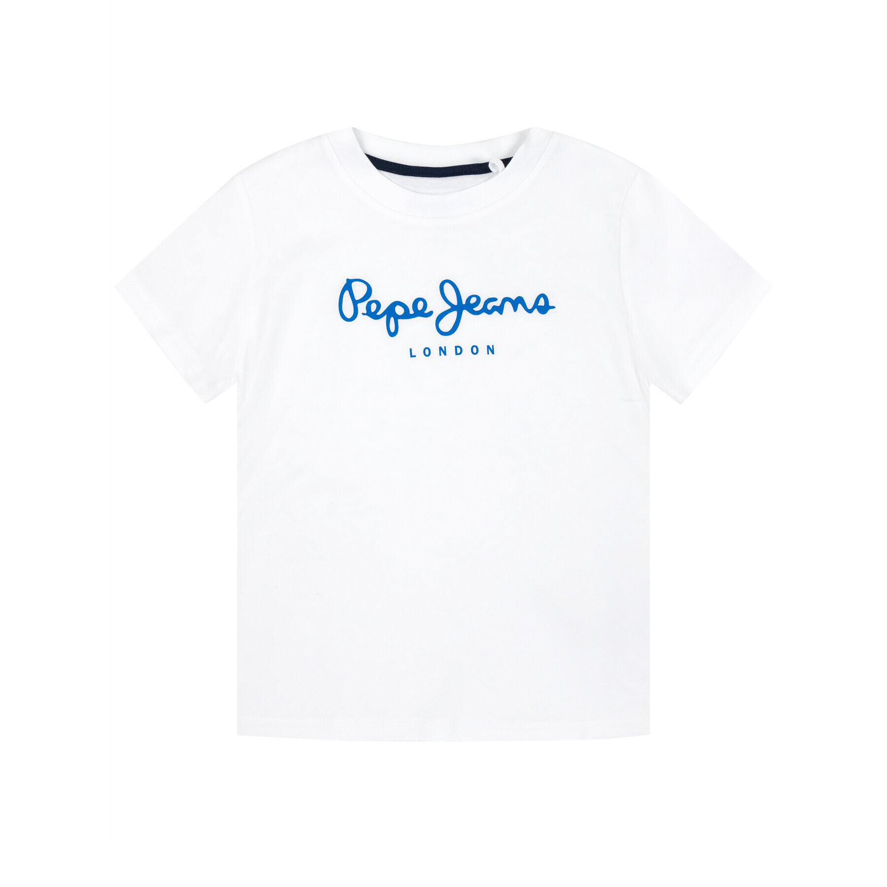 Pepe Jeans Тишърт Art PB501229 Бял Regular Fit - Pepit.bg