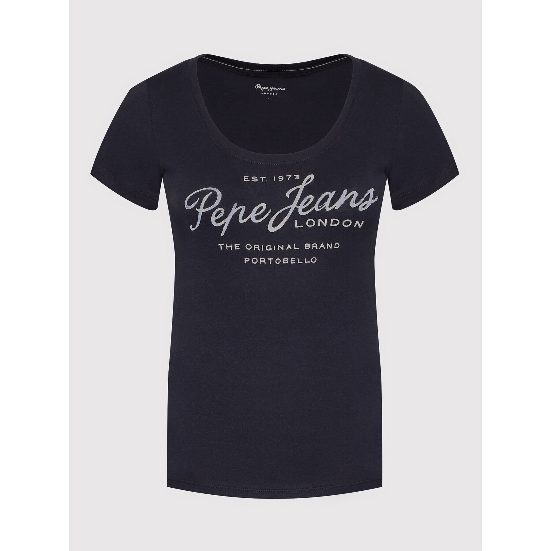 Pepe Jeans Тишърт Baia PL505123 Тъмносин Regular Fit - Pepit.bg