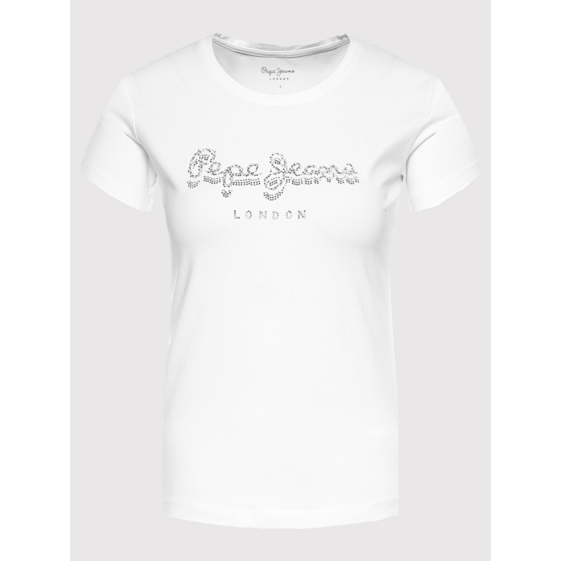Pepe Jeans Тишърт Beatrice PL504434 Бял Regular Fit - Pepit.bg