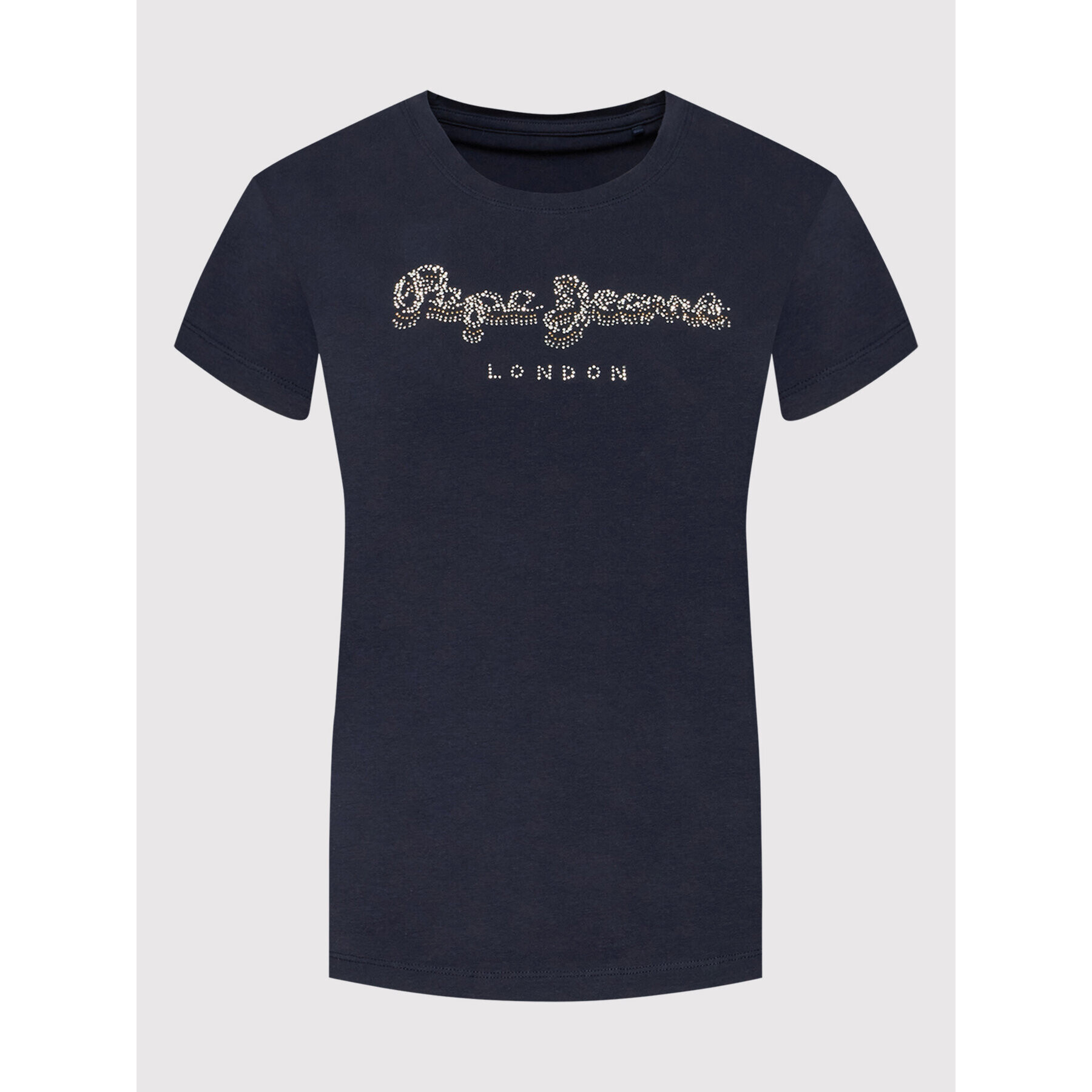 Pepe Jeans Тишърт Beatrice PL504434 Тъмносин Slim Fit - Pepit.bg