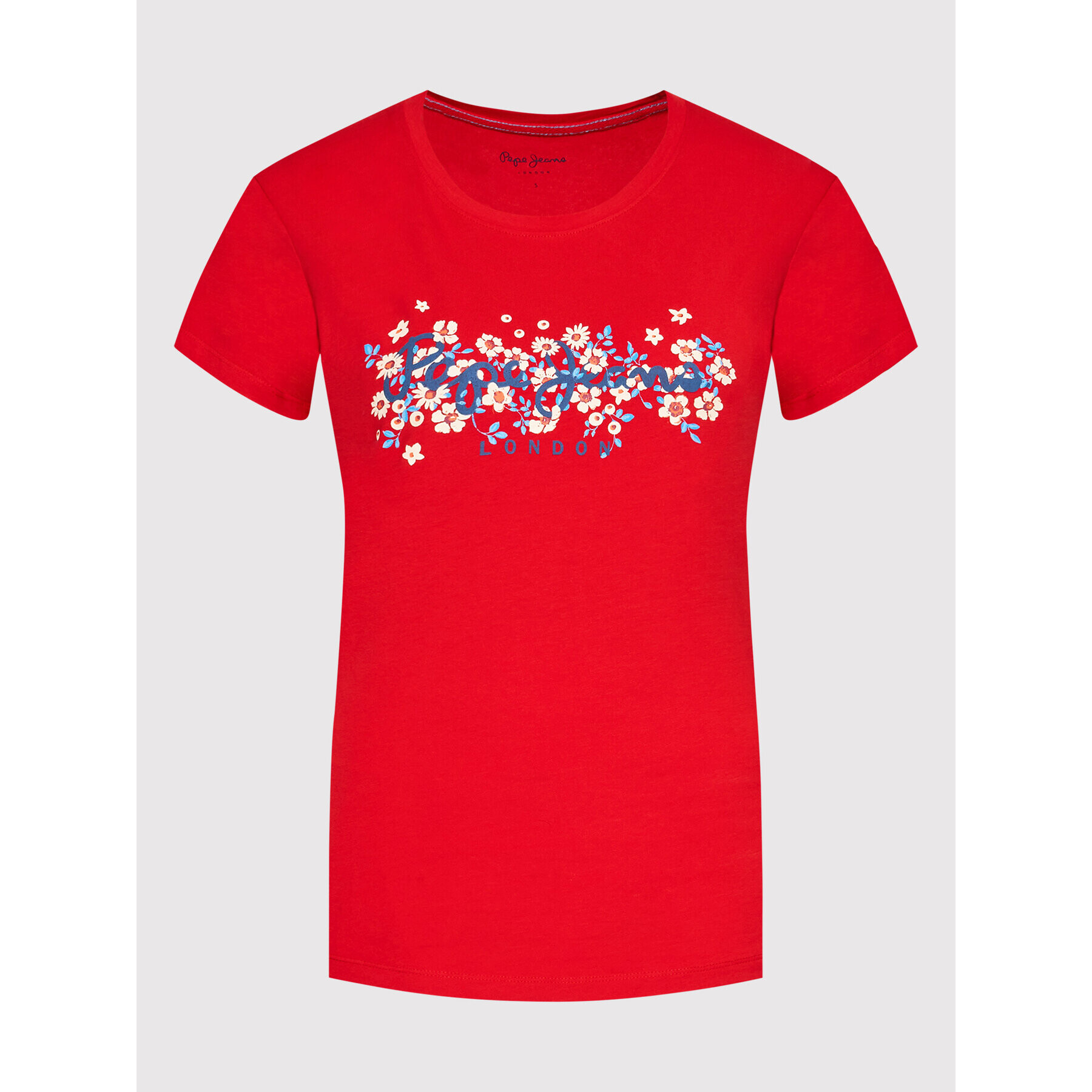 Pepe Jeans Тишърт Bego PL505133 Червен Slim Fit - Pepit.bg