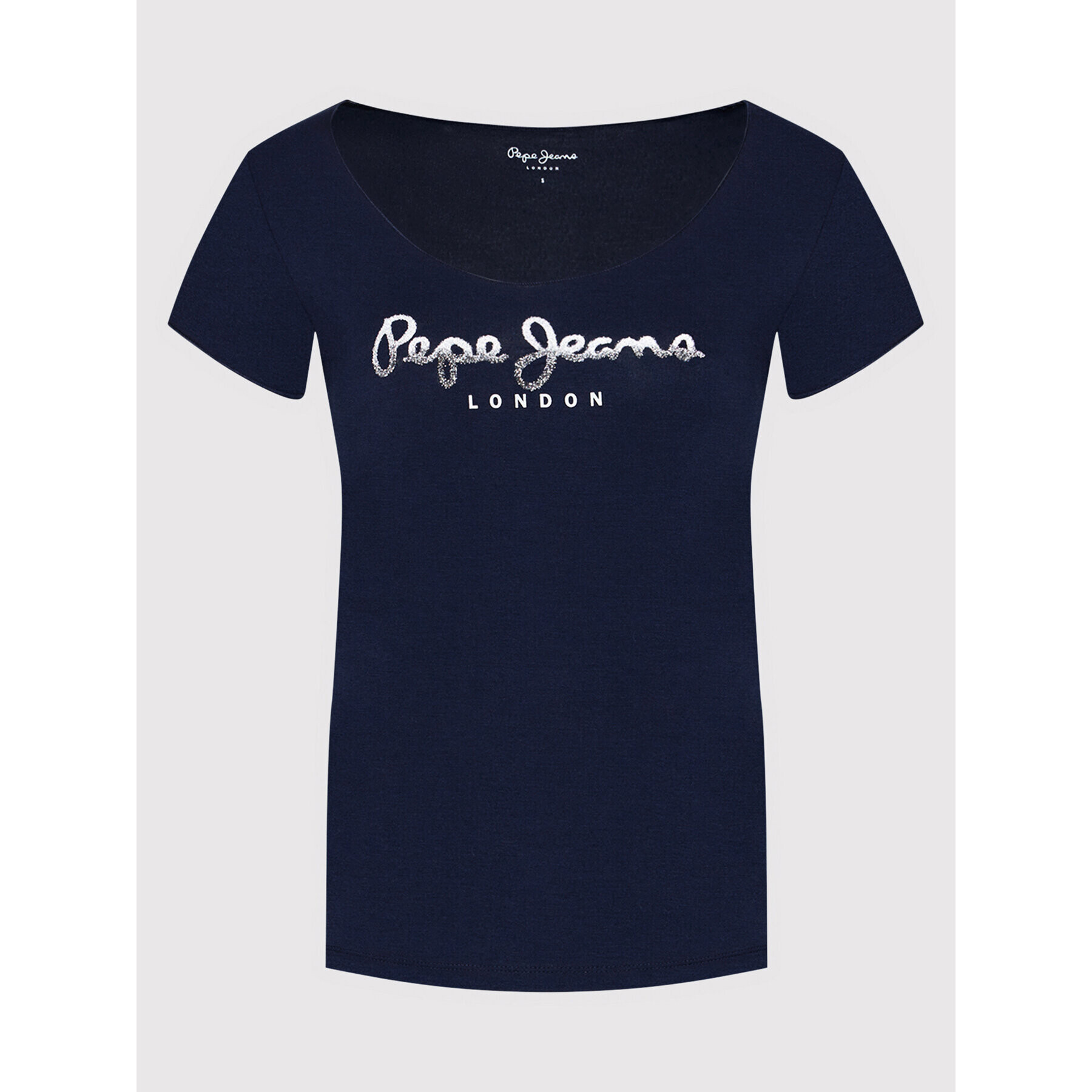 Pepe Jeans Тишърт Belinda PL504978 Тъмносин Regular Fit - Pepit.bg