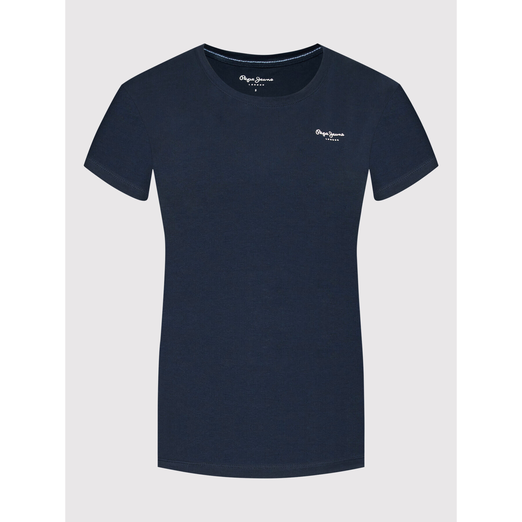 Pepe Jeans Тишърт Bellrose PL505051 Тъмносин Slim Fit - Pepit.bg