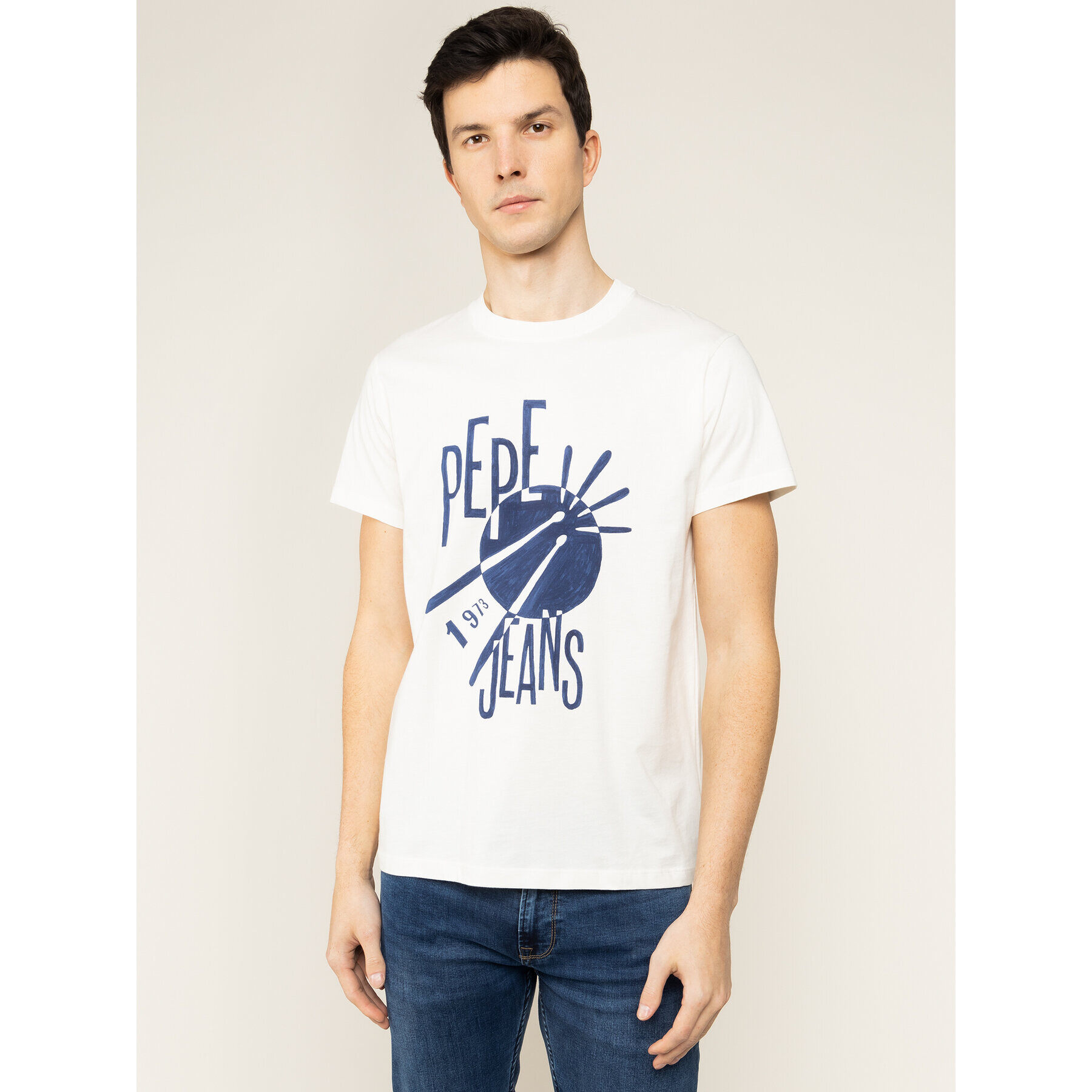 Pepe Jeans Тишърт Blackford PM506909 Бежов Regular Fit - Pepit.bg