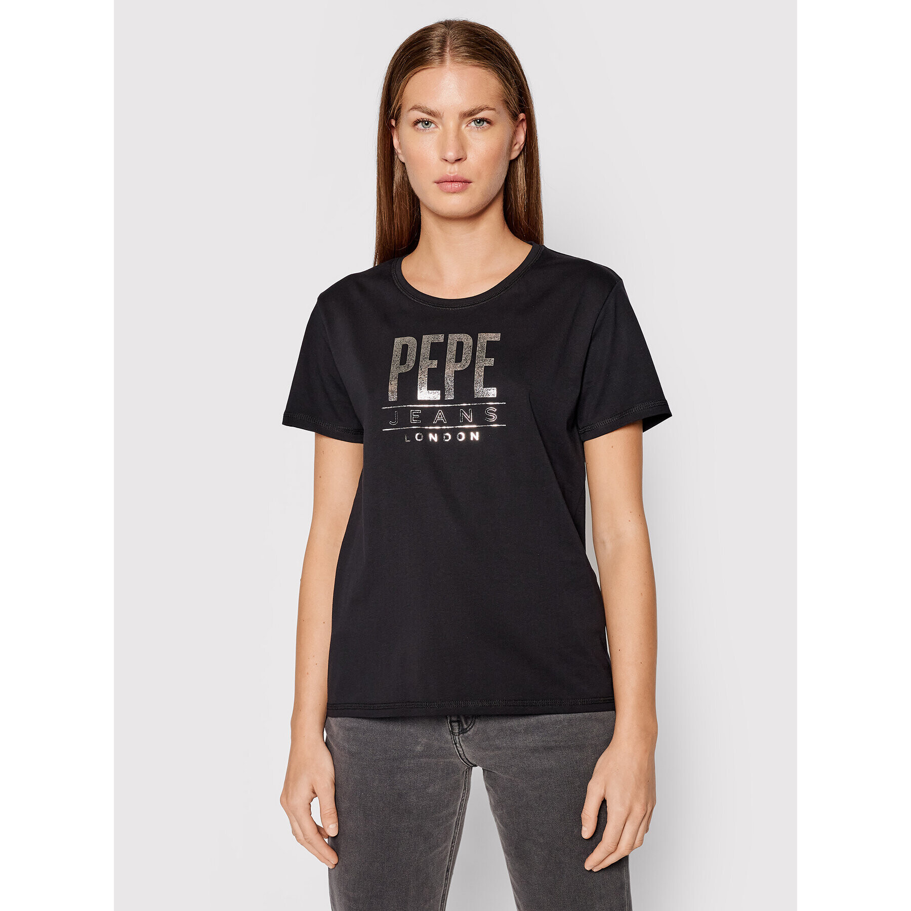 Pepe Jeans Тишърт Blancas PL504989 Черен Regular Fit - Pepit.bg