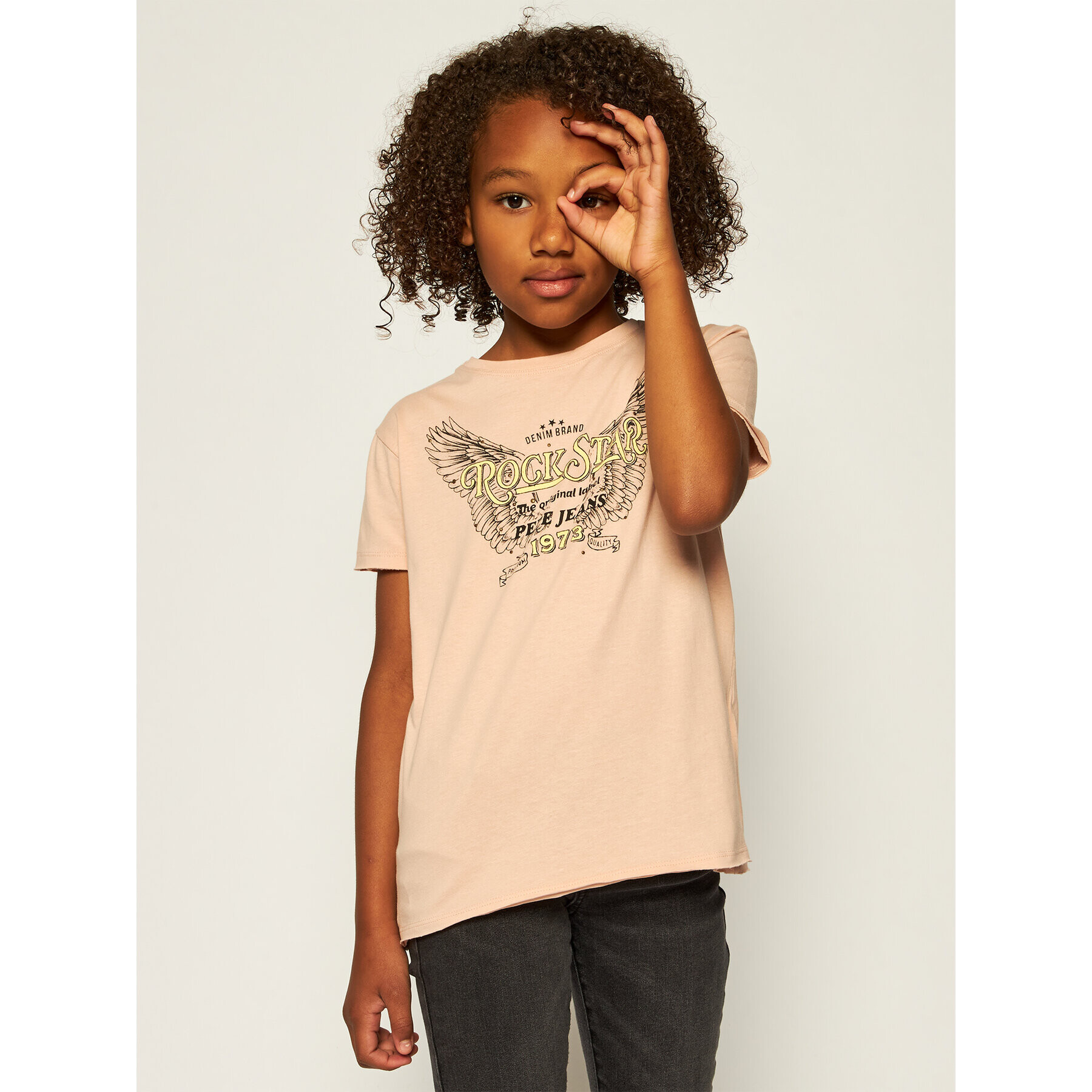 Pepe Jeans Тишърт Cadenza PG502369 Розов Regular Fit - Pepit.bg