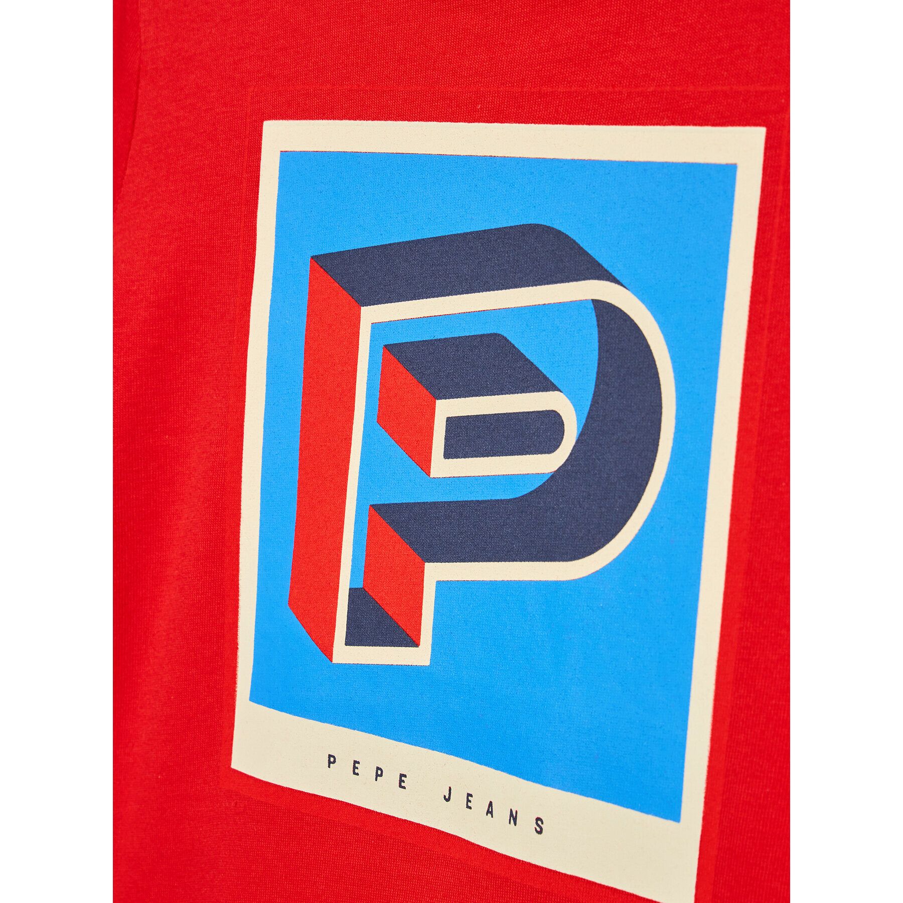 Pepe Jeans Тишърт Caiken PB503350 Червен Regular Fit - Pepit.bg