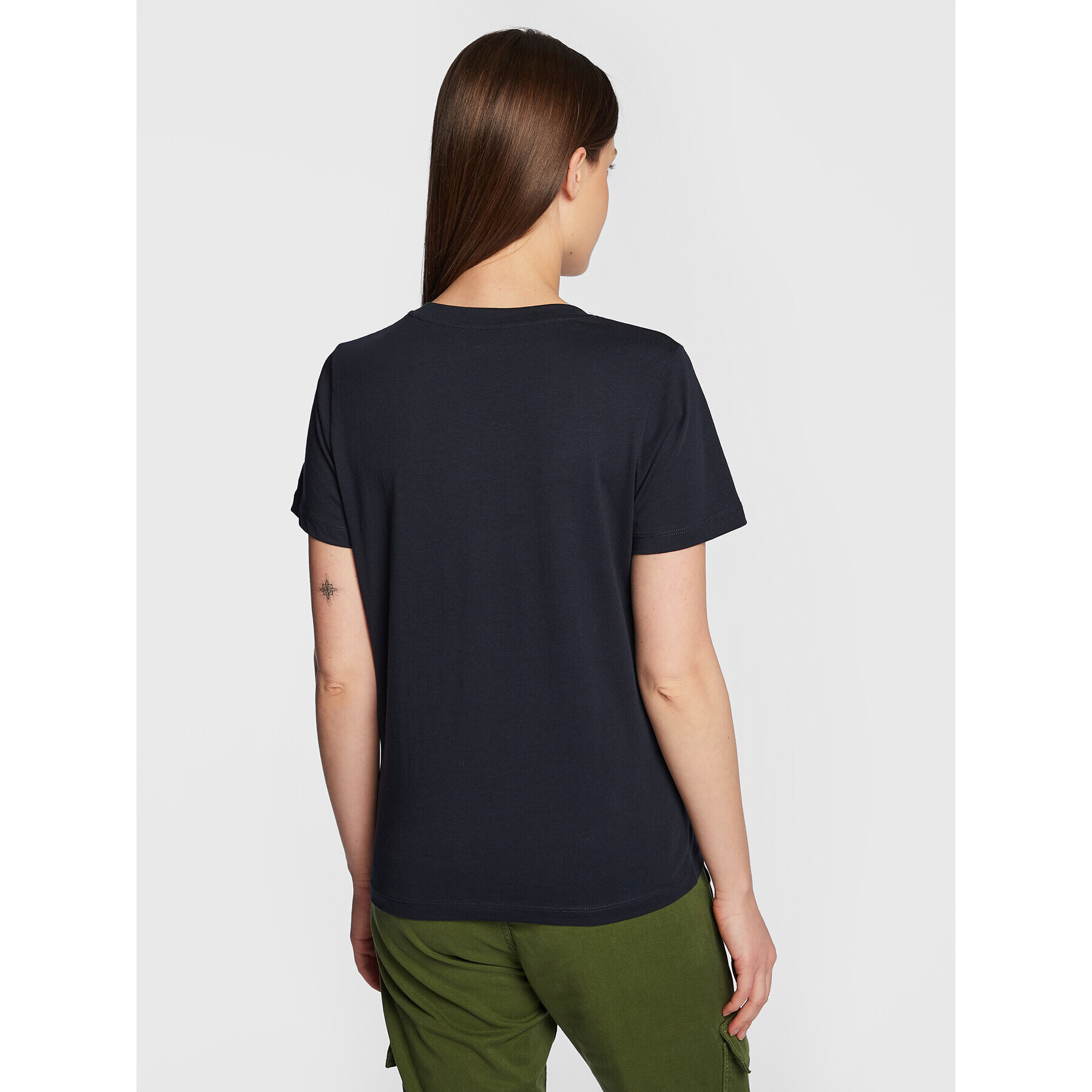 Pepe Jeans Тишърт Camila PL505292 Тъмносин Regular Fit - Pepit.bg