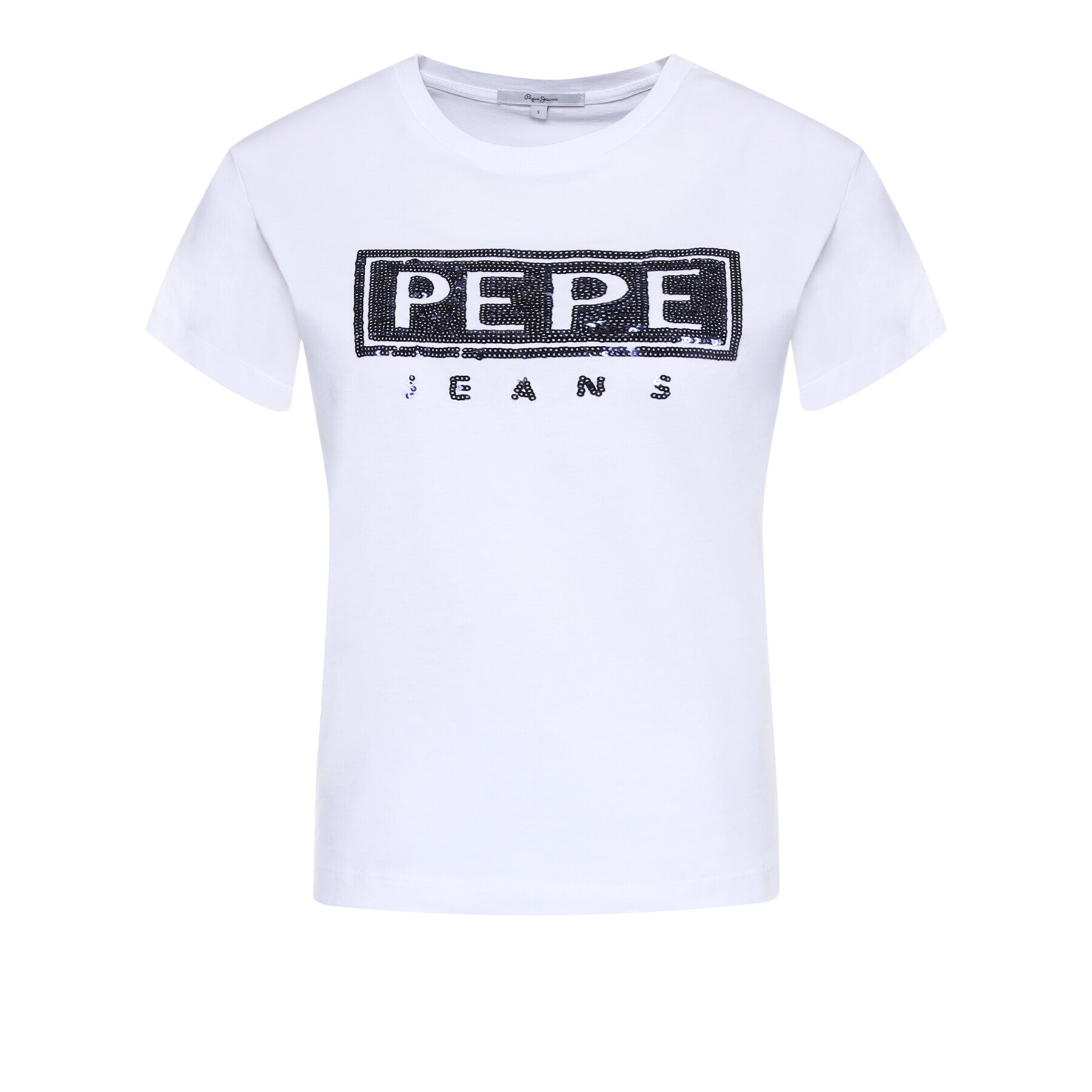 Pepe Jeans Тишърт Charis PL504443 Бял Regular Fit - Pepit.bg