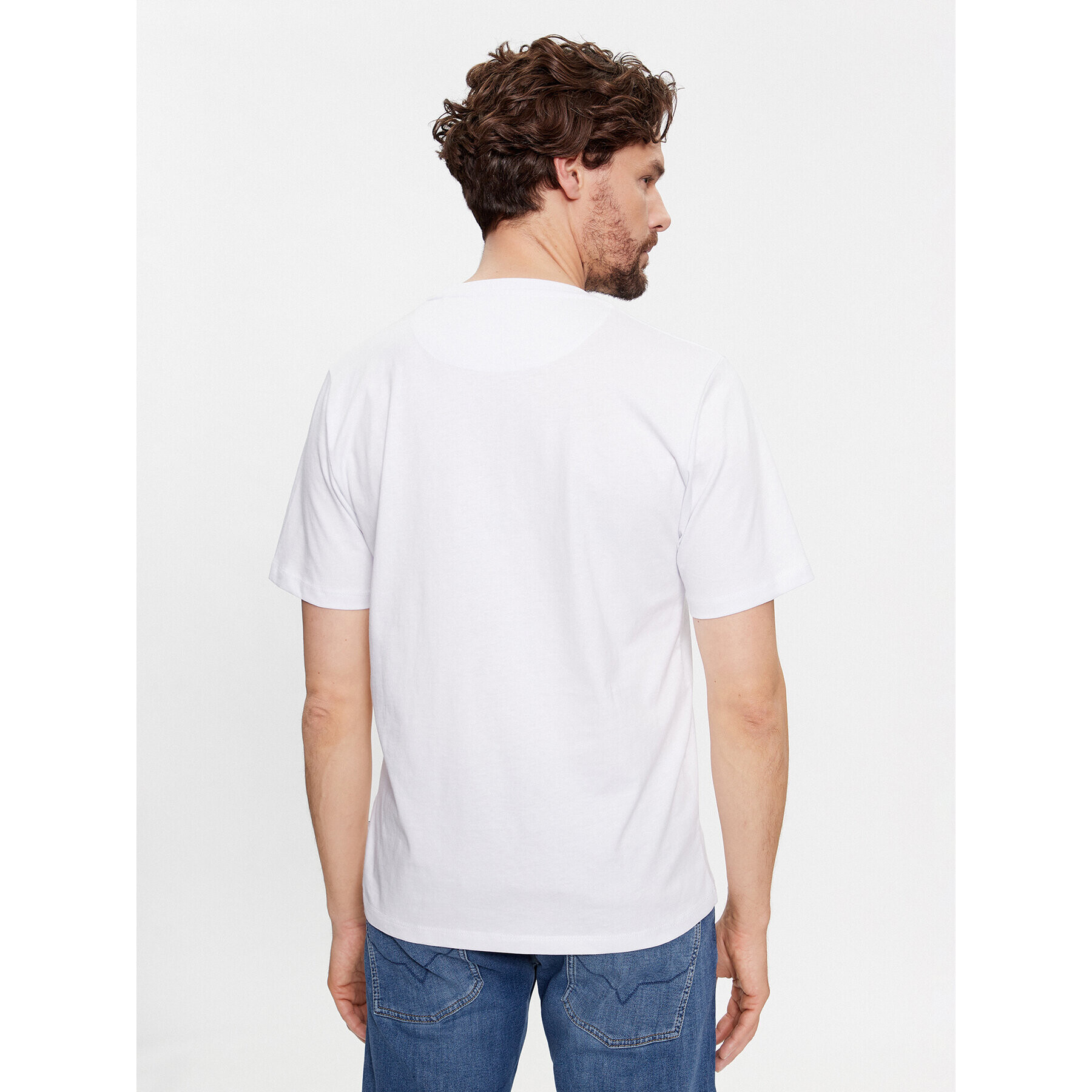 Pepe Jeans Тишърт Clement PM509220 Бял Regular Fit - Pepit.bg