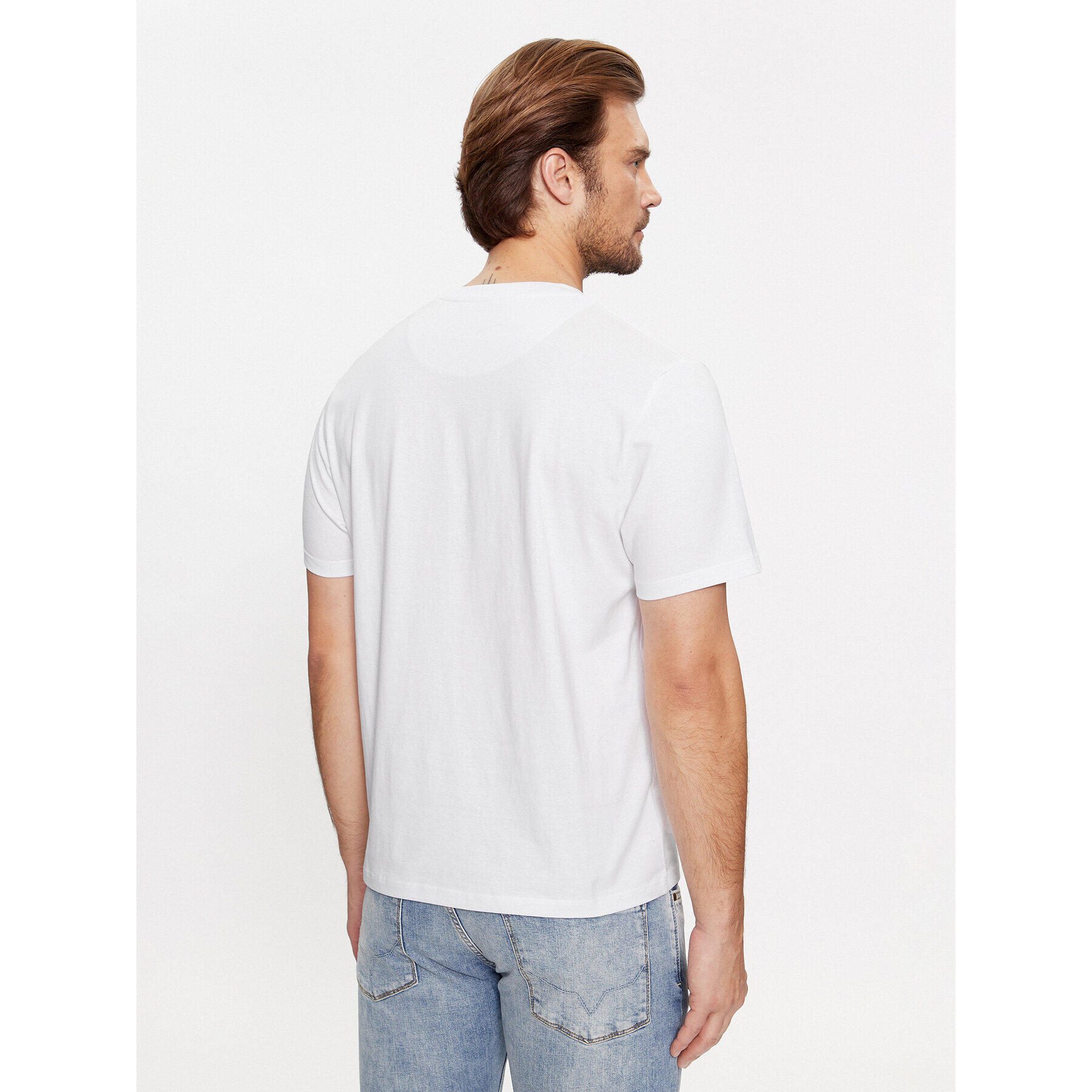 Pepe Jeans Тишърт Connor PM509206 Бял Regular Fit - Pepit.bg