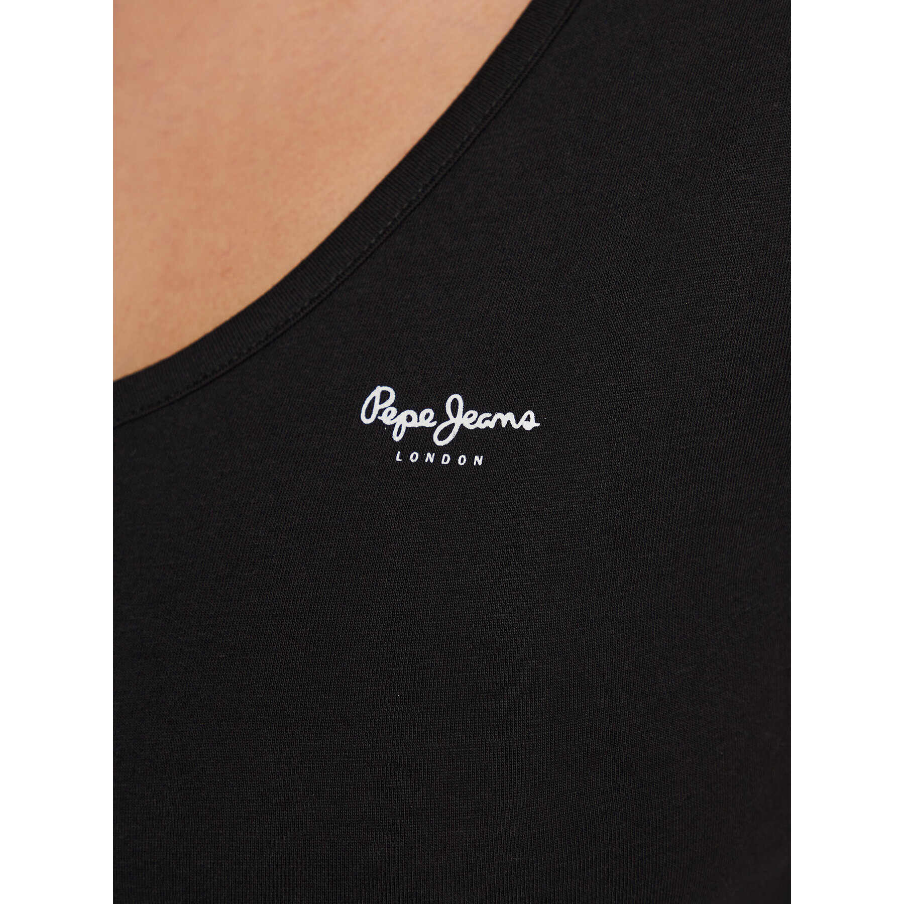 Pepe Jeans Тишърт Corine PL505305 Черен Regular Fit - Pepit.bg