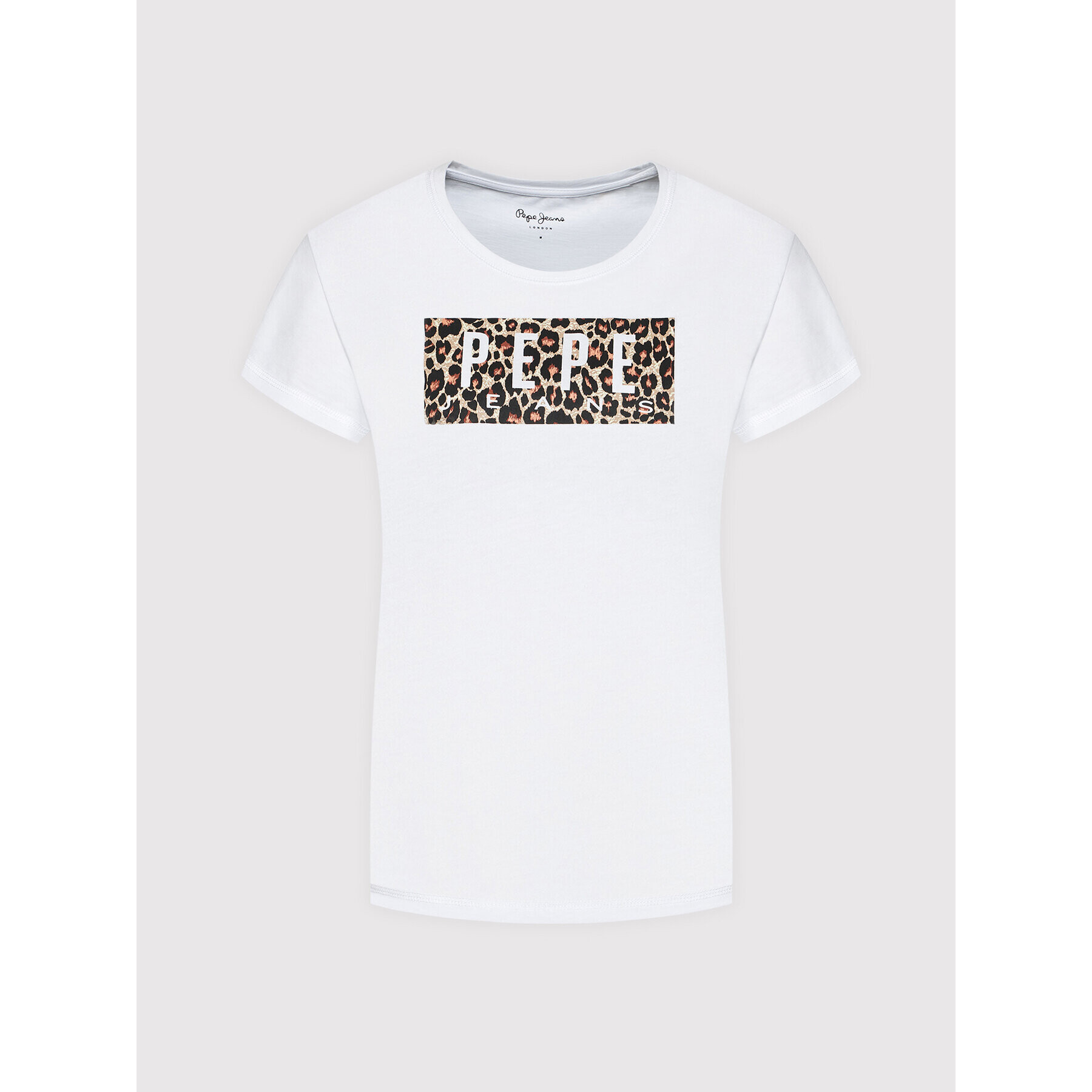Pepe Jeans Тишърт Cristinas PL504996 Бял Regular Fit - Pepit.bg