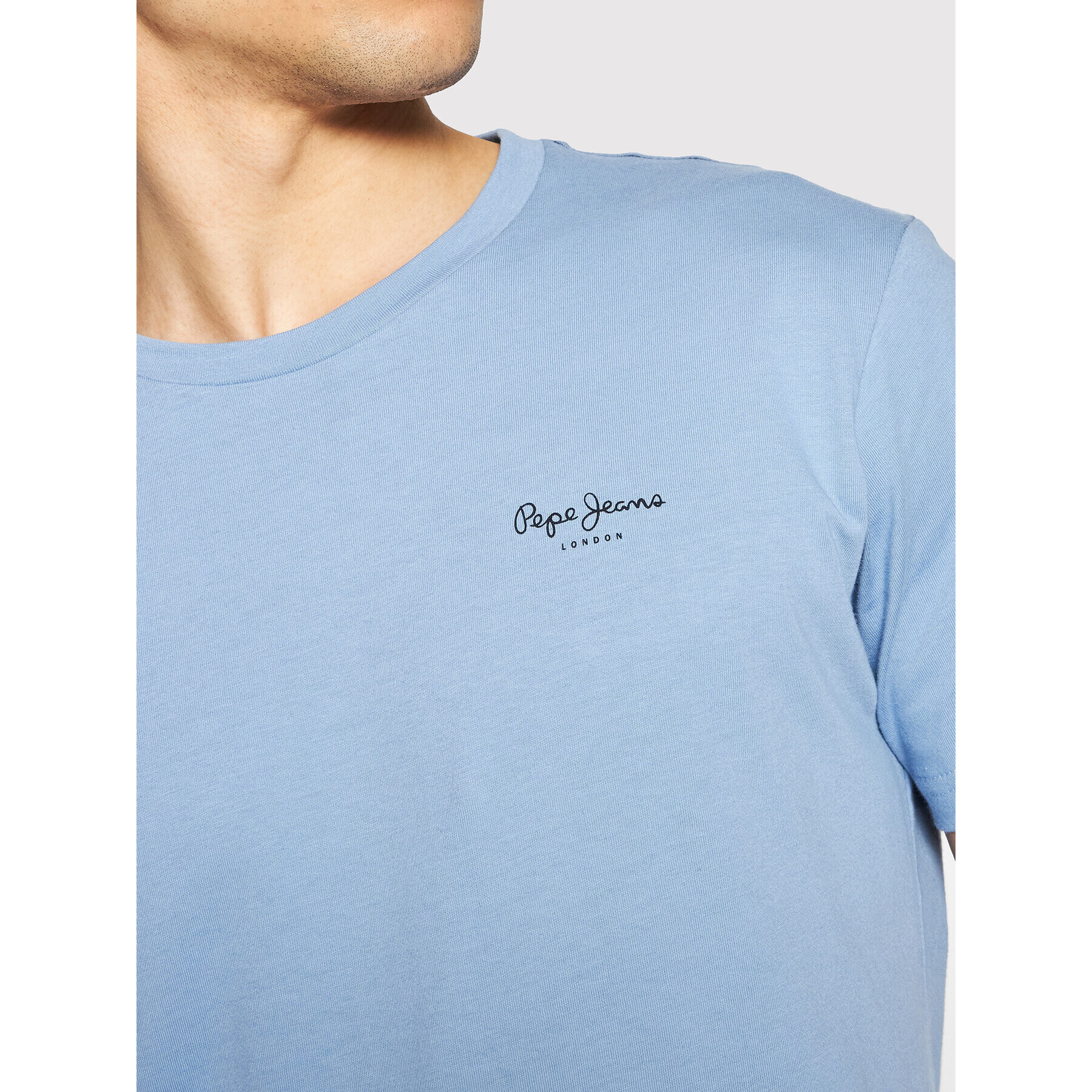 Pepe Jeans Тишърт Derek PM508011 Син Regular Fit - Pepit.bg