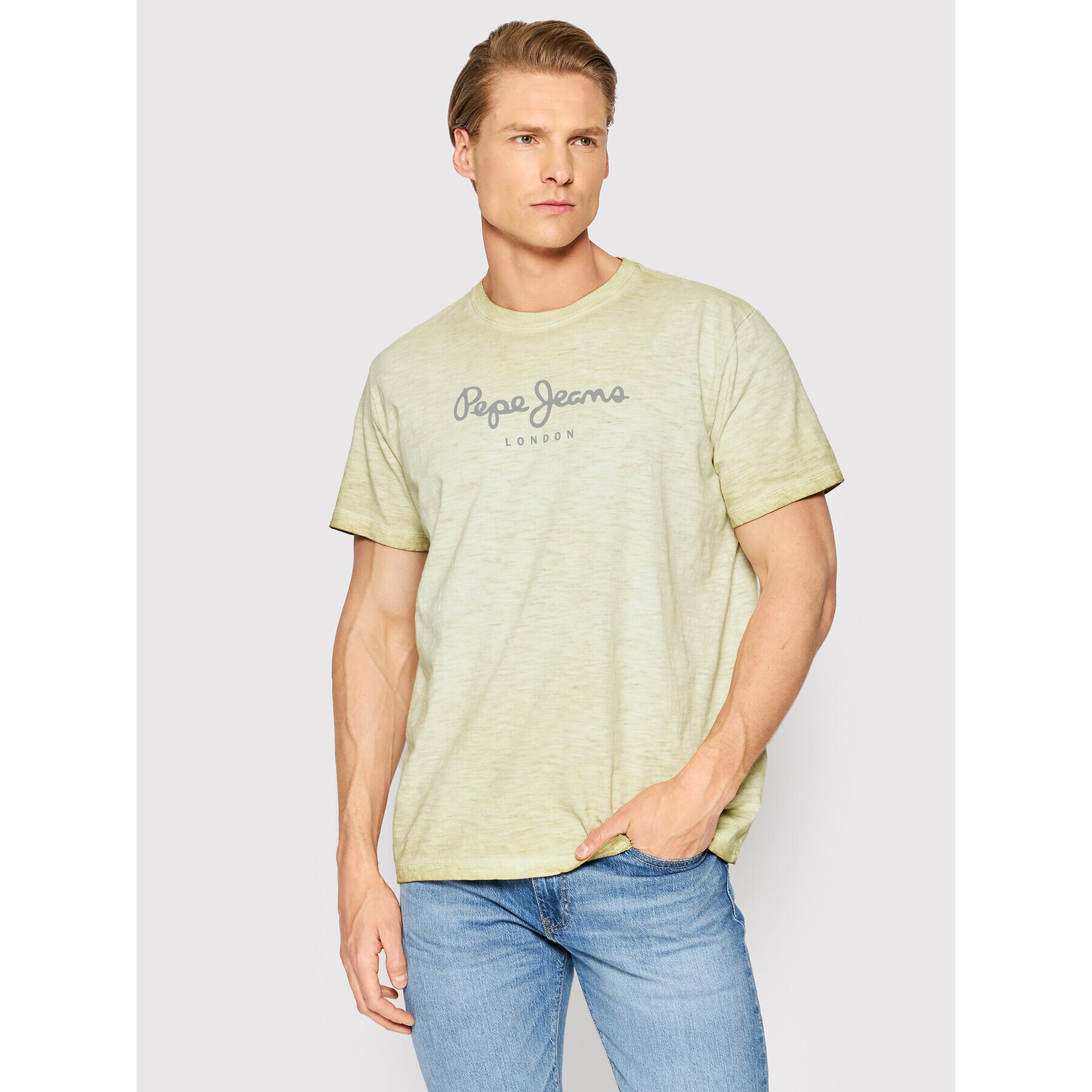 Pepe Jeans Тишърт Don N PM508108 Бежов Regular Fit - Pepit.bg