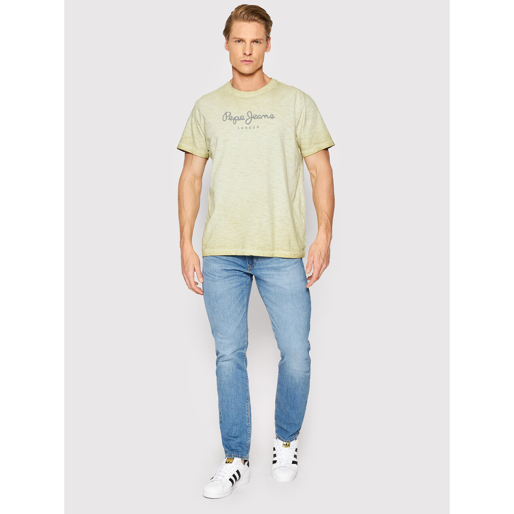 Pepe Jeans Тишърт Don N PM508108 Бежов Regular Fit - Pepit.bg